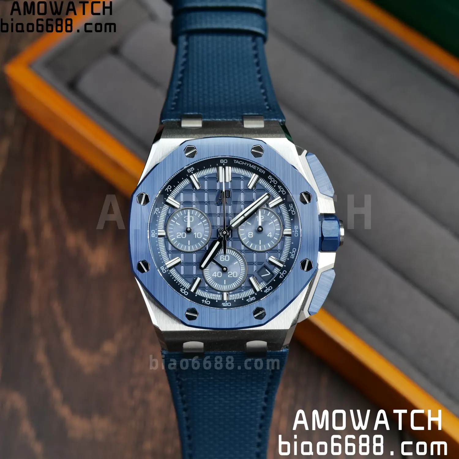 AP Royal Oak Offshore 43mm 26420 SS DDF 1:1 Best Edition Blue Dial on Blue Rubber Super Clone 4401 59 c71190b2d9d681c AMO Watch