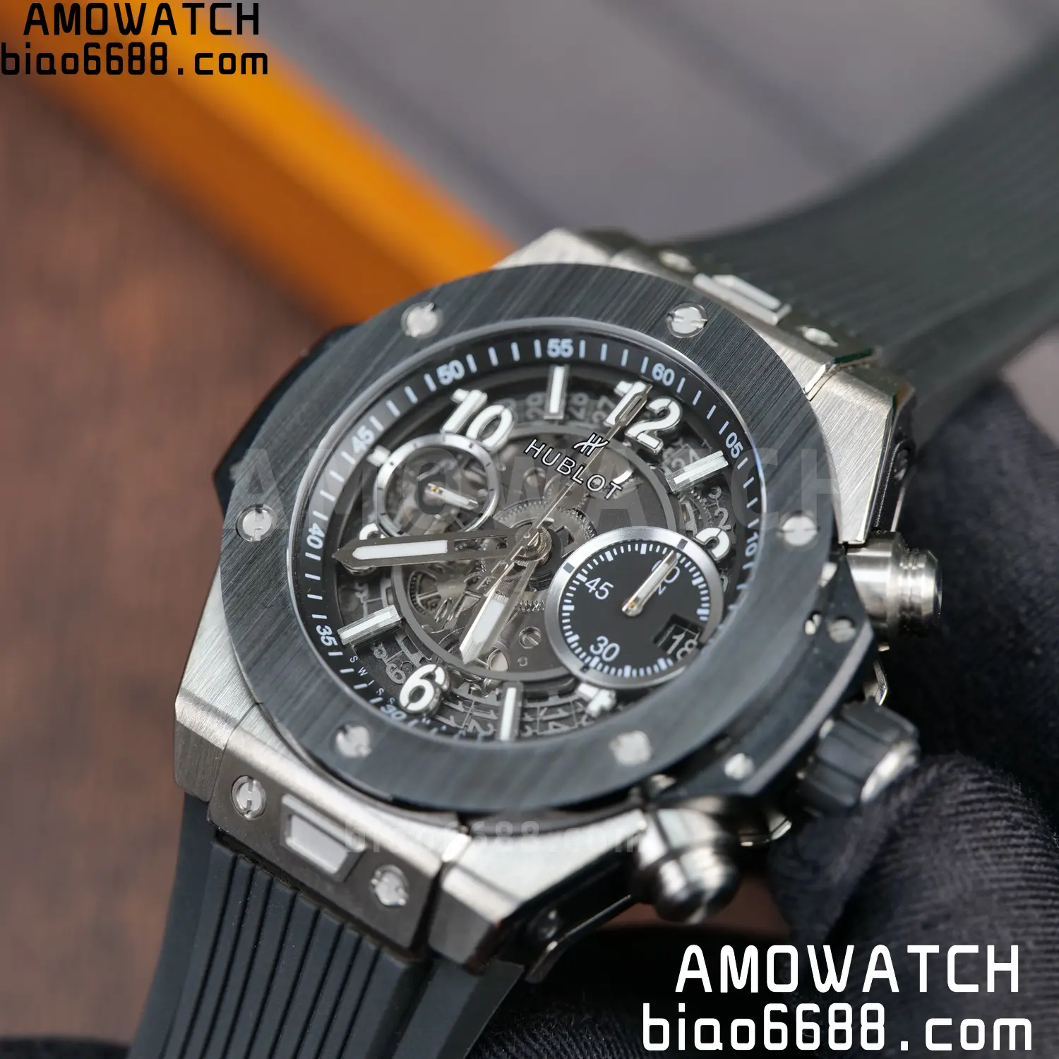 HUBLOT Big Bang Unico 42mm SS BBF 1:1 Best Edition Skeleton Dial on Black Rubber Strap A1280 V2 85 c85171c41cf98b0 AMO Watch