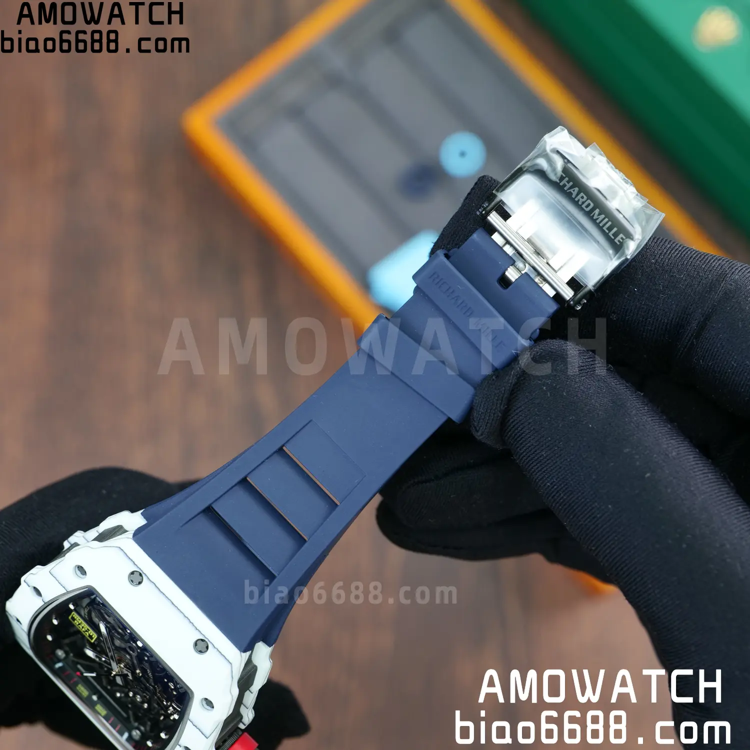 Custom Made RICHARD MILLE RM035 RM35-01 White Carbon BBR 78 ca633a7abb3df26 AMO Watch