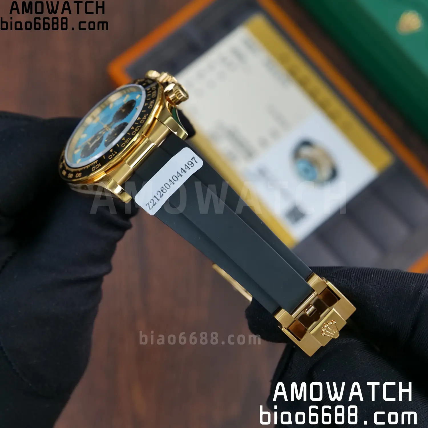 Custom Made Rolex Daytona M126518LN QF 4131 18K Yellow Gold Plated (Weighted) 81 cb526ca767f6435 AMO Watch