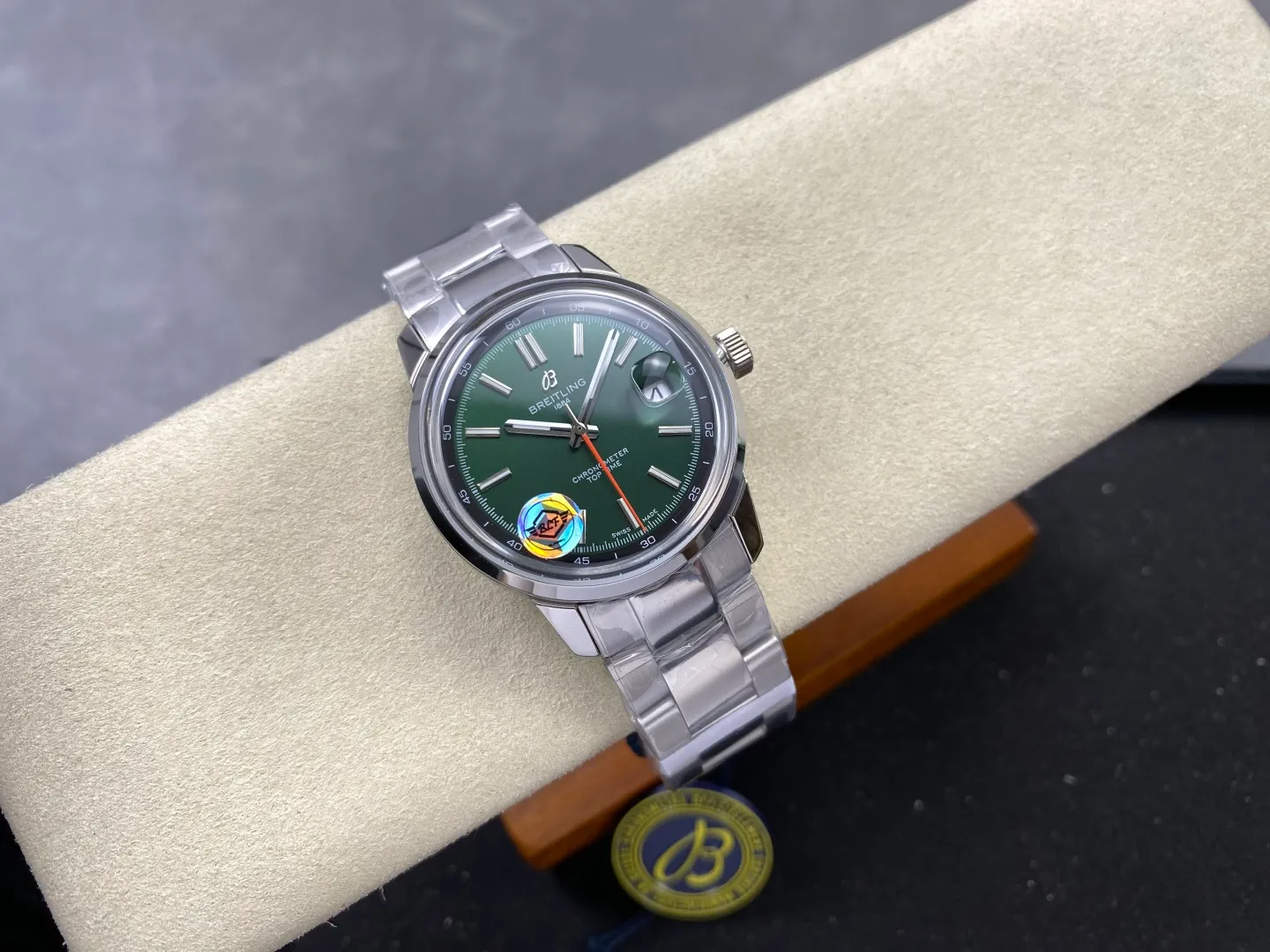 Breitling Top Time B31 BLF 1:1 Best Edition Green Dial on SS Bracelet AB31 25 cbcd304631e2aa5 阿默表行AmoWatch
