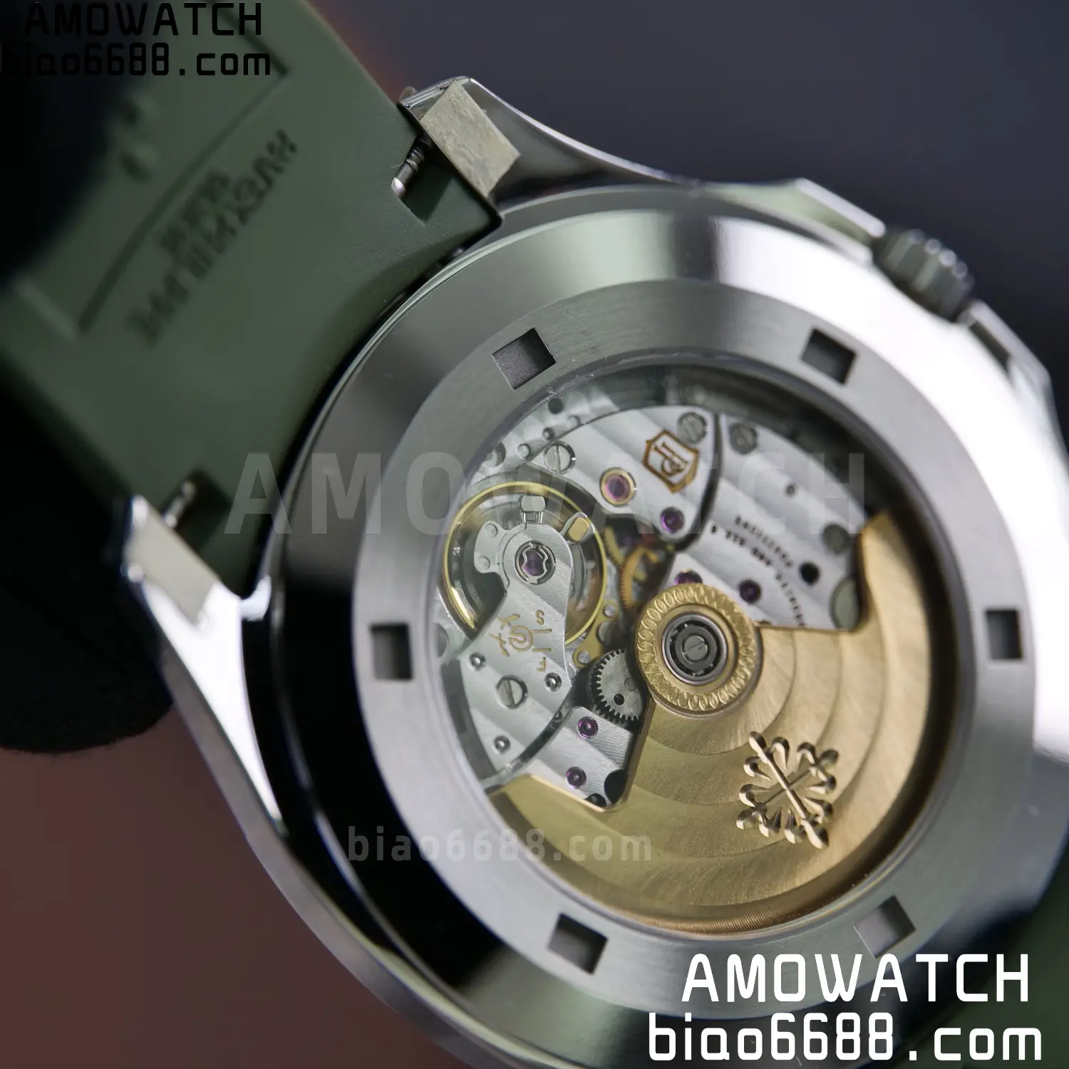 PP Aquanaut 5168G 42mm SS VF 1:1 Best Edition Green Dial on Green Rubber Strap DD324 Weighted 108 cca5d73573ec371 AMO Watch