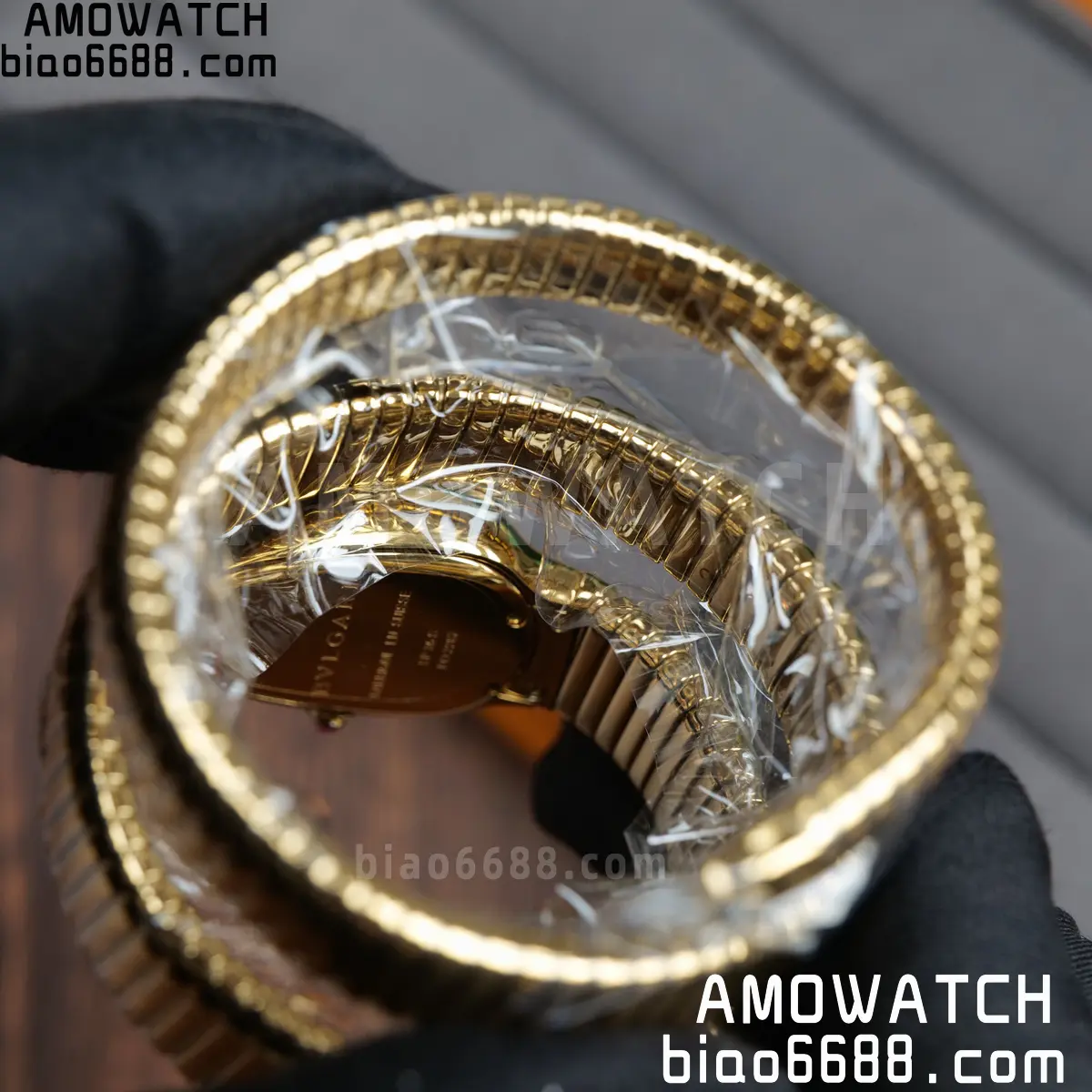 BVLGARI SERPENTI YG BVF 1:1 Best Edition Black Dial on YG Bracelet ETA Quartz 83 cccc767df62c1dc 阿默表行AmoWatch