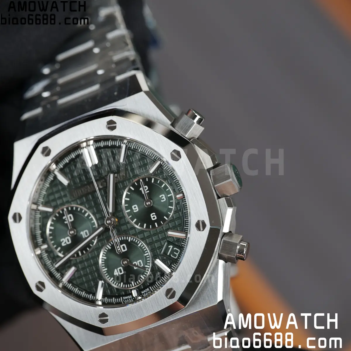 Royal Oak Chrono 26240 SS TOPF 1:1 Best Edition Green Dial on SS Bracelet SA4401 Super Clone 100 ce93dd26c2c715a 阿默表行AmoWatch