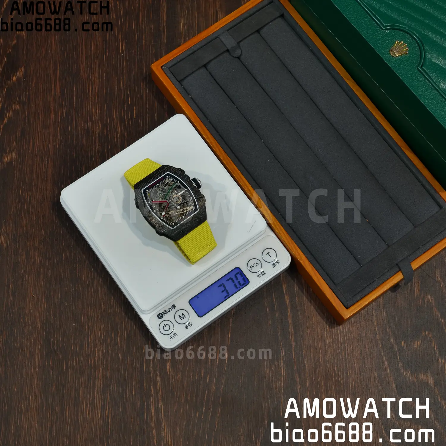RICHARD MILLE RM67-02 Black NTPT Best Edition Black/Green/Red Skeleton Dial on Yellow Nylon strap CRMA7 Clone V9 87 cf49b375103f174 阿默表行AmoWatch