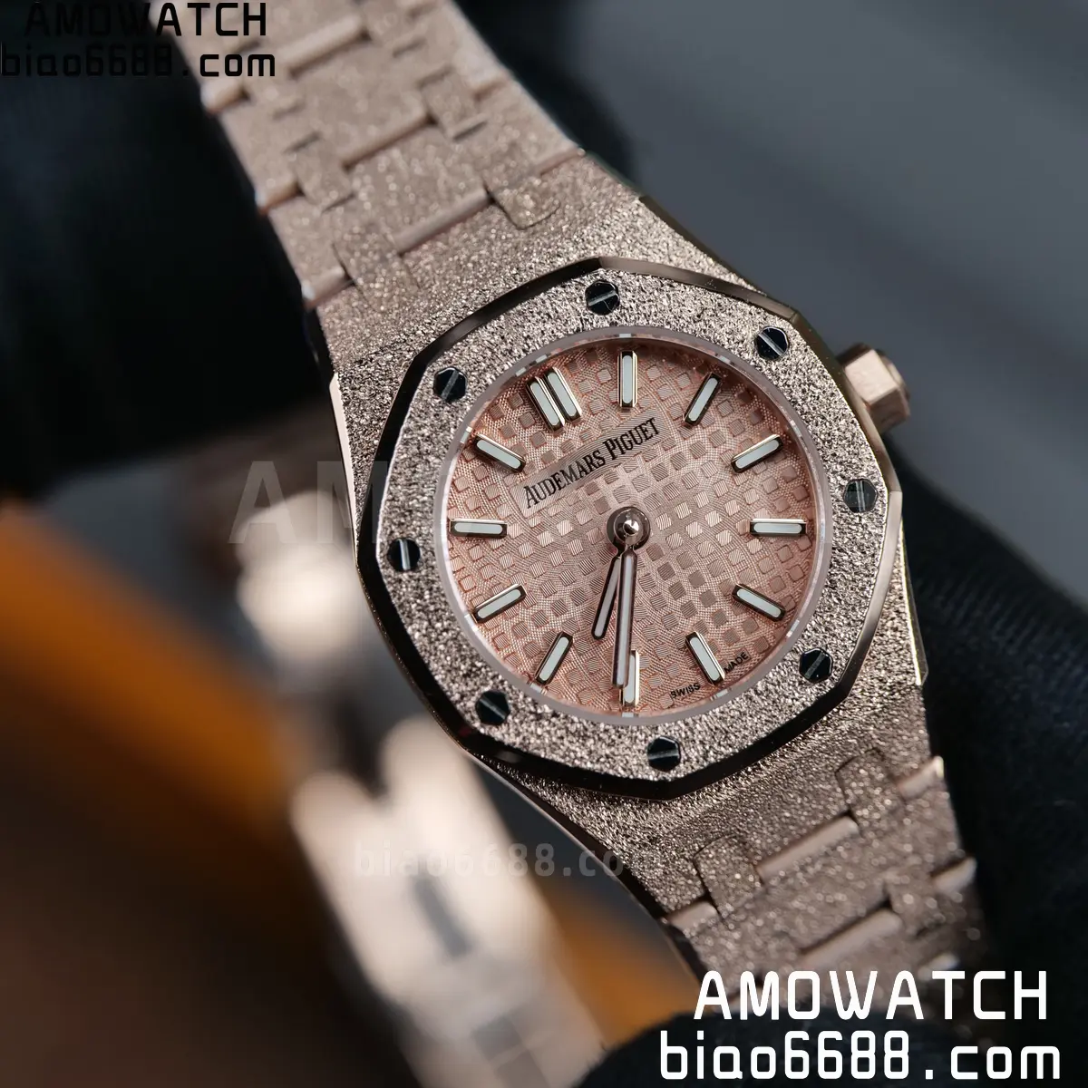 AUDEMARS PIGUET Lady Royal Oak 67630 23mm RG TW Best Edition Silver Dial Swiss Quartz 83 d1d3722fd429a7d AMO Watch