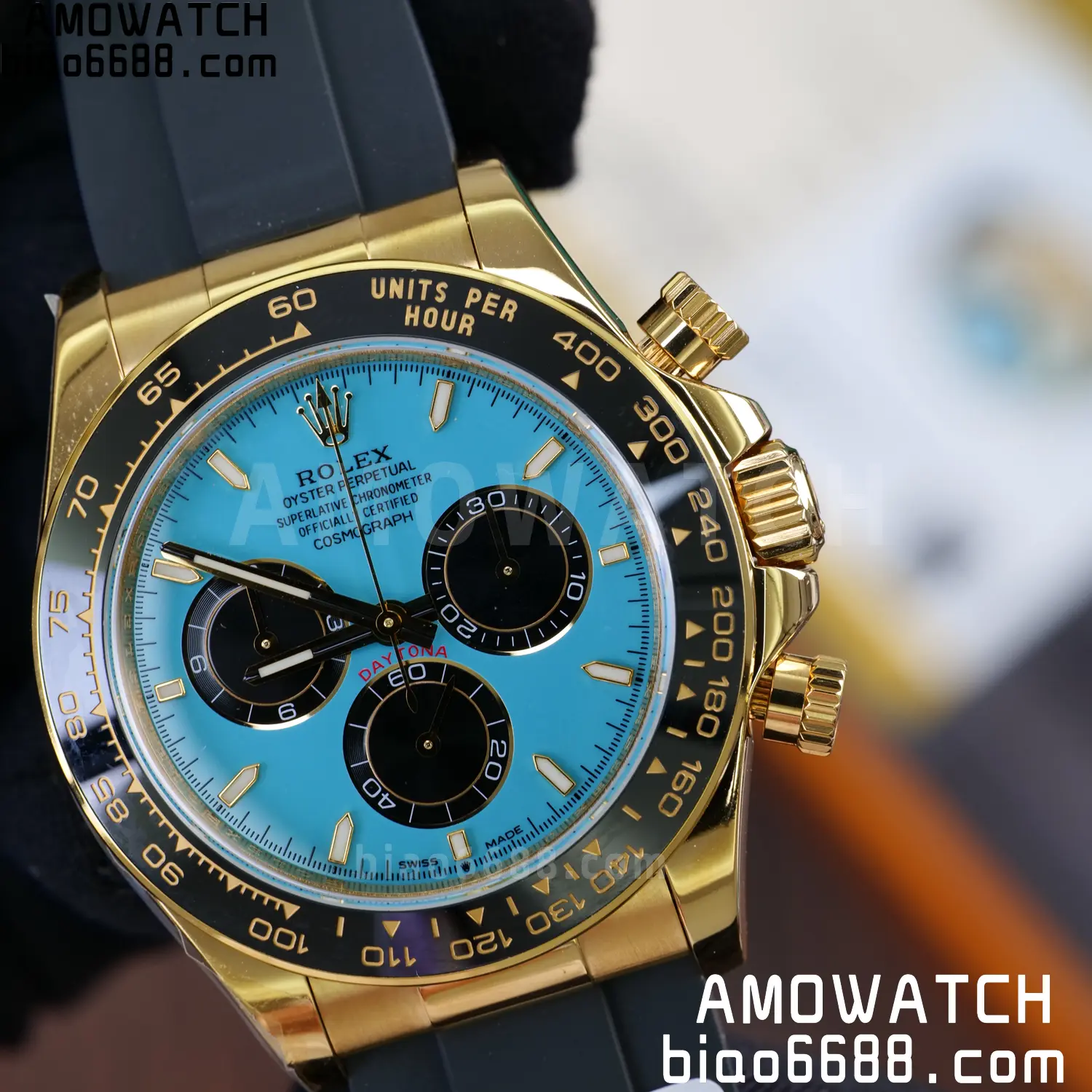 Custom Made Rolex Daytona M126518LN QF 4131 18K Yellow Gold Plated (Weighted) 91 d2f9bd0e7745dbe AMO Watch