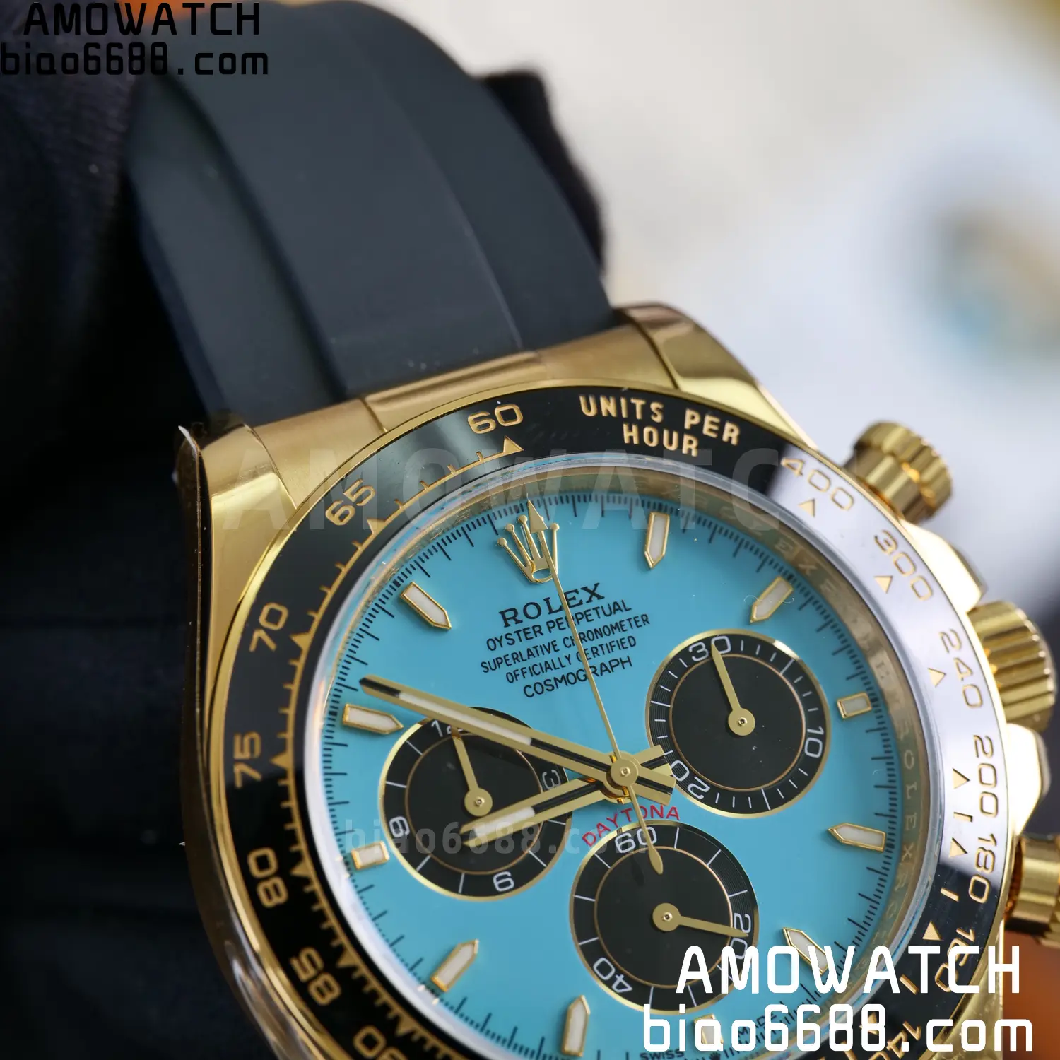 Custom Made Rolex Daytona M126518LN QF 4131 18K Yellow Gold Plated (Weighted) 94 d37fb7f0f83d676 AMO Watch