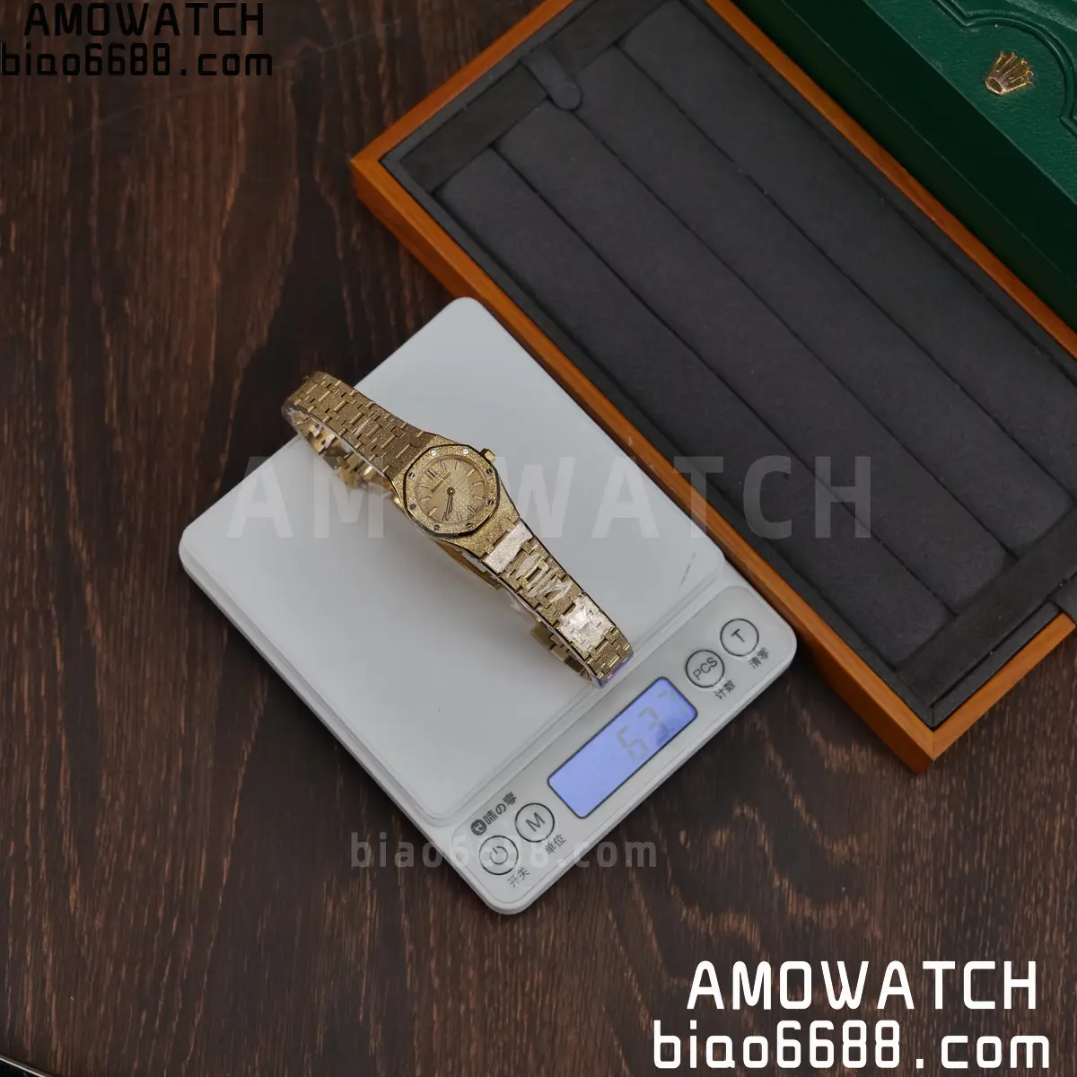 AUDEMARS PIGUET Lady Royal Oak 67630 23mm YG TW Best Edition Silver Dial Swiss Quartz 67 d42486d653651de AMO Watch