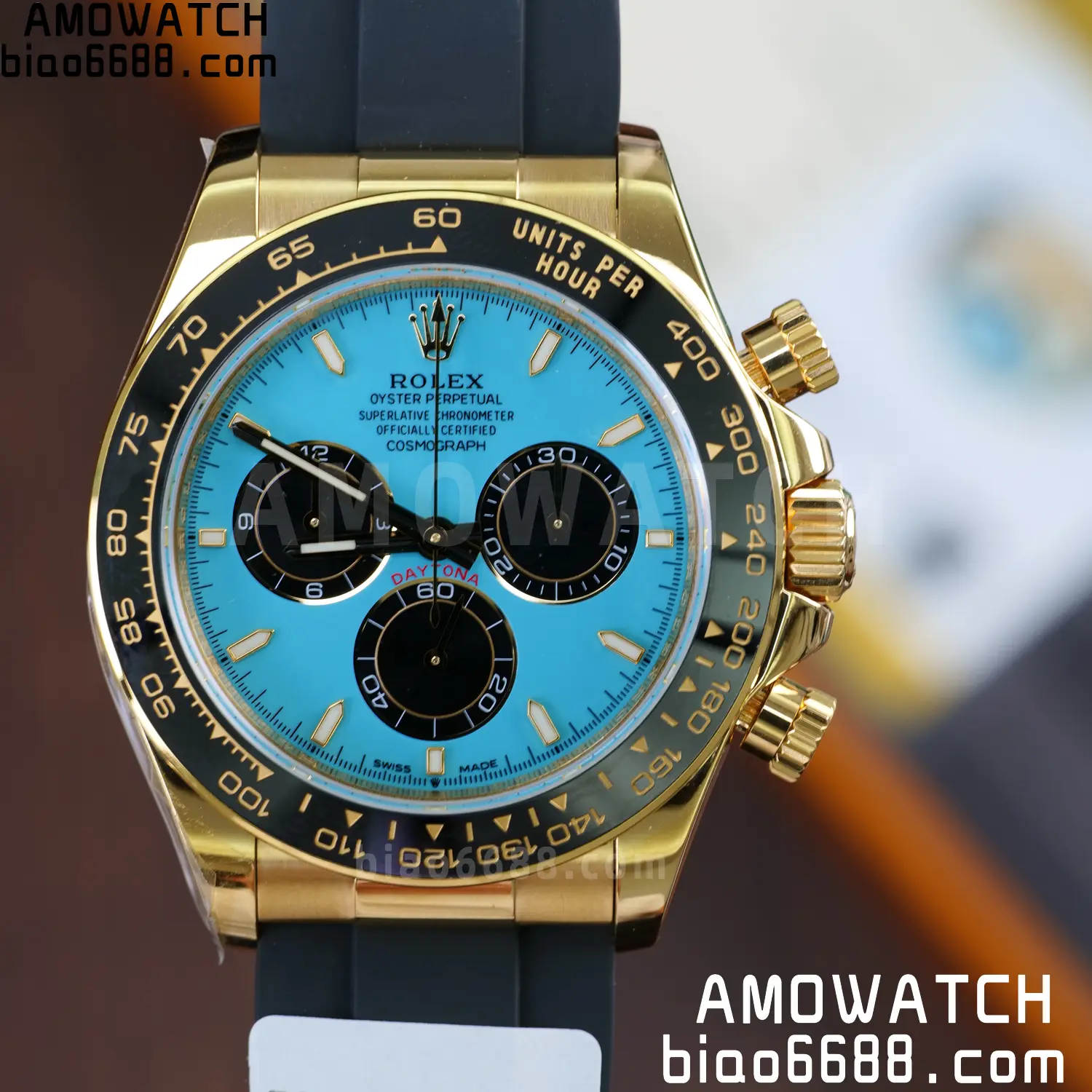 Custom Made Rolex Daytona M126518LN QF 4131 18K Yellow Gold Plated (Weighted) 83 d4b04483aa109aa AMO Watch