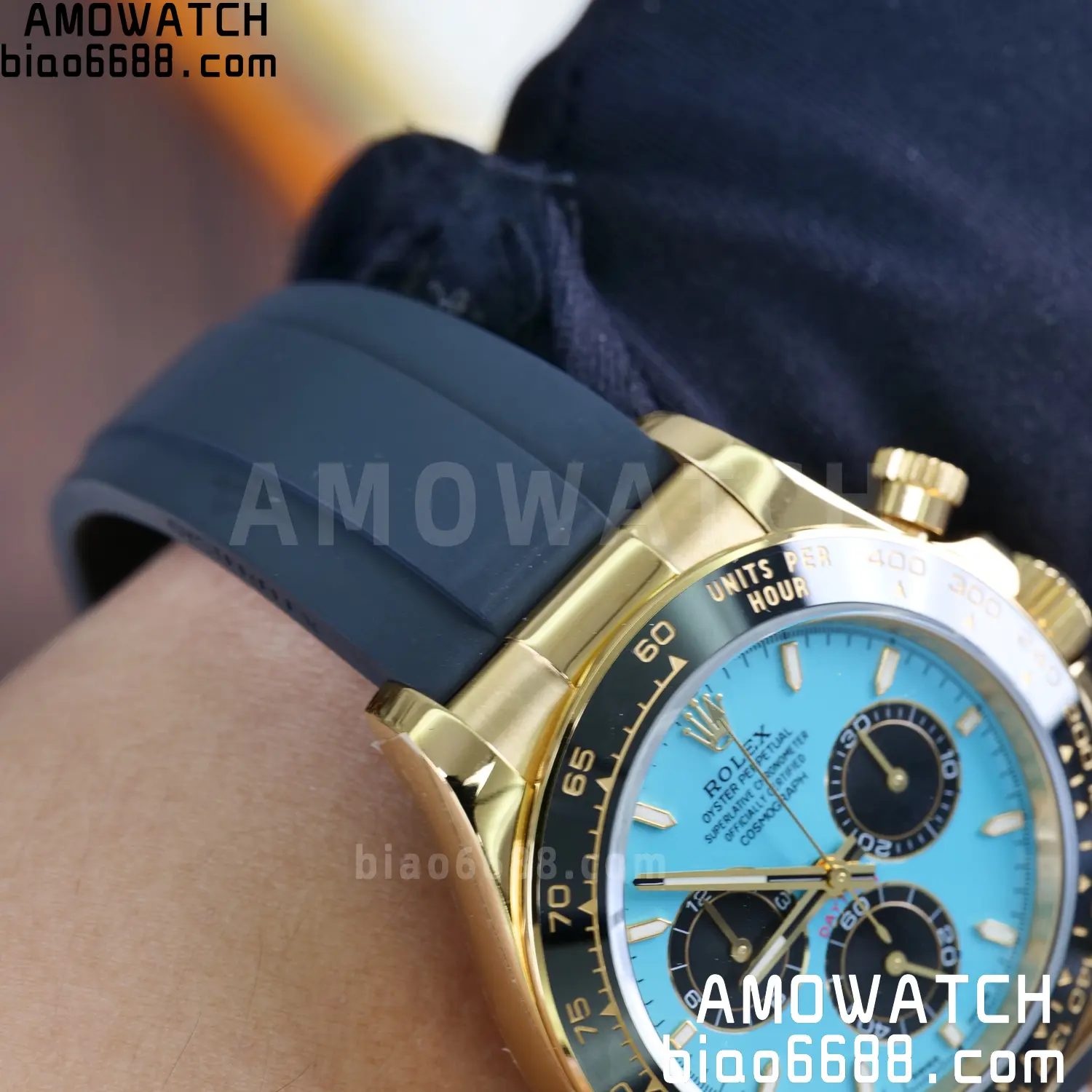 Custom Made Rolex Daytona M126518LN QF 4131 18K Yellow Gold Plated (Weighted) 106 d8343b2ef04f16c AMO Watch
