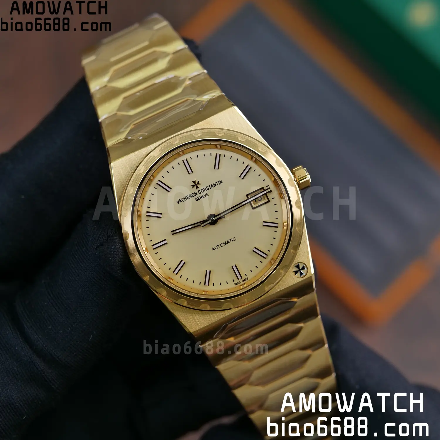 VC Historiques 4200H/222 YG PPF 1:1 Best Edition Blue Dial on SS Bracelet A2455 74 dac18702621c47a 阿默表行AmoWatch