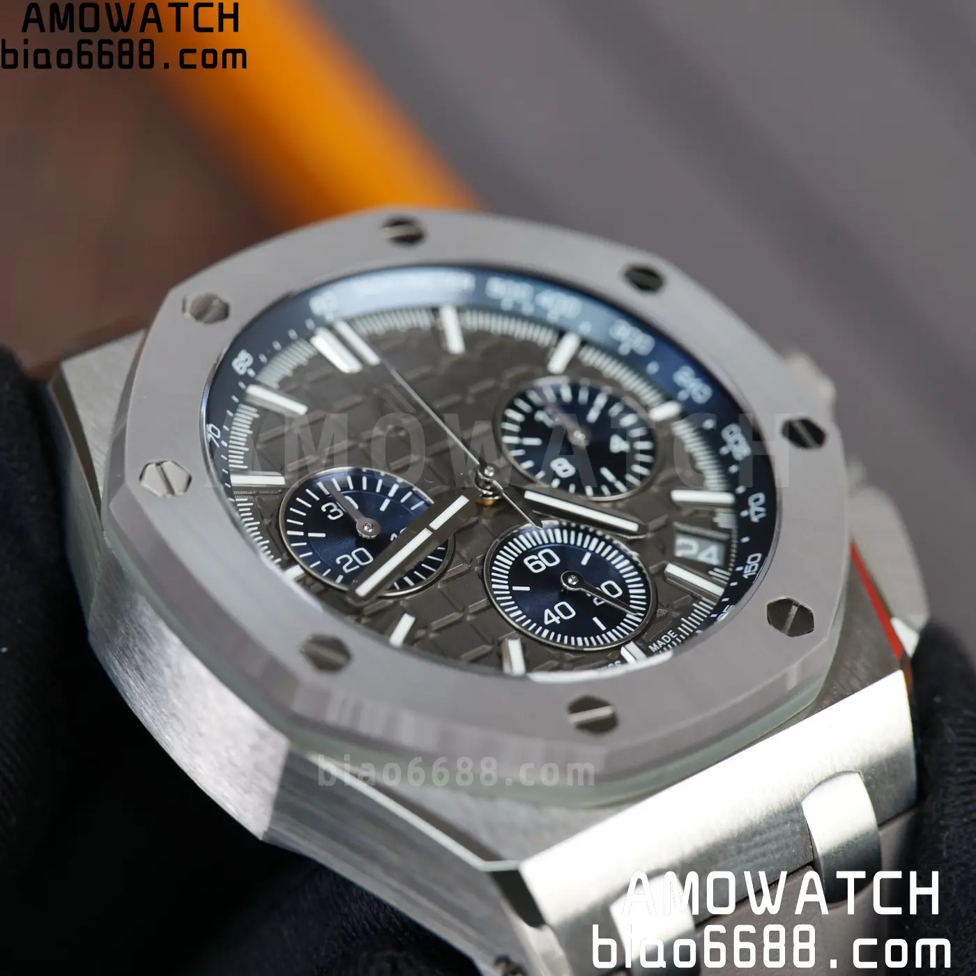AP Royal Oak Offshore 43mm 26420so SS DDF 1:1 Best Edition Gray/Blue Dial on Gray Rubber Strap DD4401 Super Clone 88 db1fdea9cc7007d 阿默表行AmoWatch