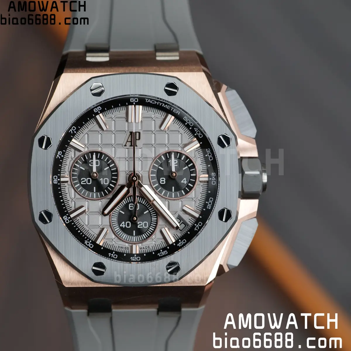 AP Royal Oak Offshore 43mm 26420OI RG DDF 1:1 Best Edition Gray Dial on Gray Rubber Super Clone 4401 (Weighted) 93 dc2b7000e27fe41 AMO Watch