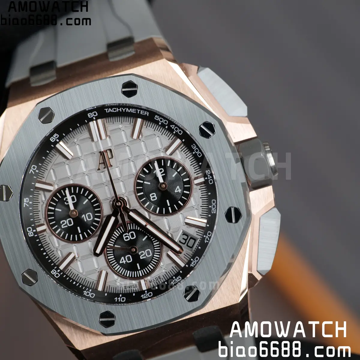 AP Royal Oak Offshore 43mm 26420OI RG DDF 1:1 Best Edition Gray Dial on Gray Rubber Super Clone 4401 (Weighted) 101 df0f5d6a75122d0 AMO Watch