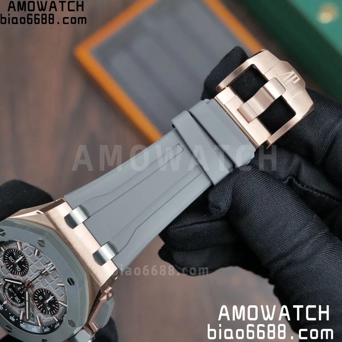 AP Royal Oak Offshore 43mm 26420OI RG DDF 1:1 Best Edition Gray Dial on Gray Rubber Super Clone 4401 (Weighted) 90 e33454b44bf87bf AMO Watch