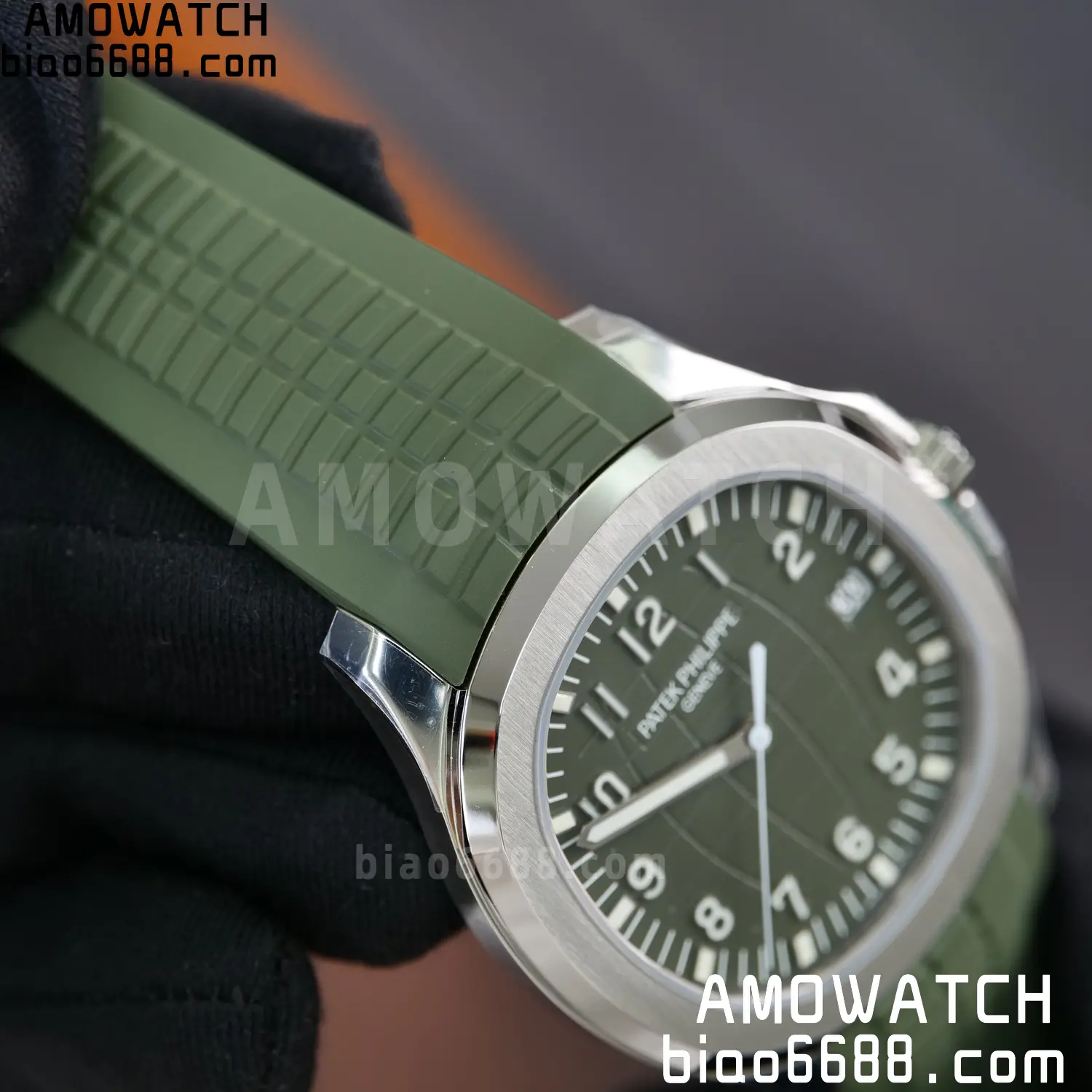 PP Aquanaut 5168G 42mm SS VF 1:1 Best Edition Green Dial on Green Rubber Strap DD324 Weighted 96 e3a78456d6ac5c2 AMO Watch