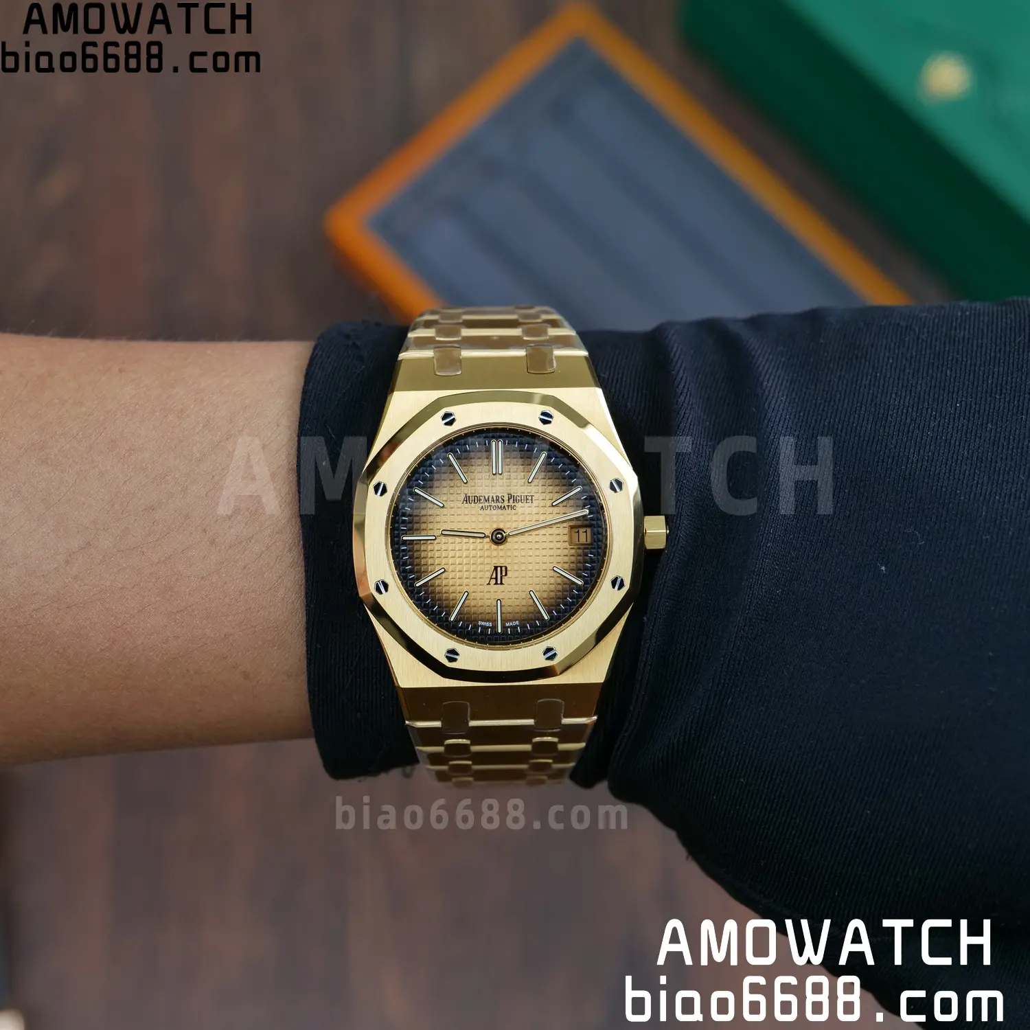 Royal Oak 39mm 16202 YG ZF 1:1 Best Edition YG Smoked Dial on YG Bracelet A7121 93 e62c712c6d0ad91 阿默表行AmoWatch