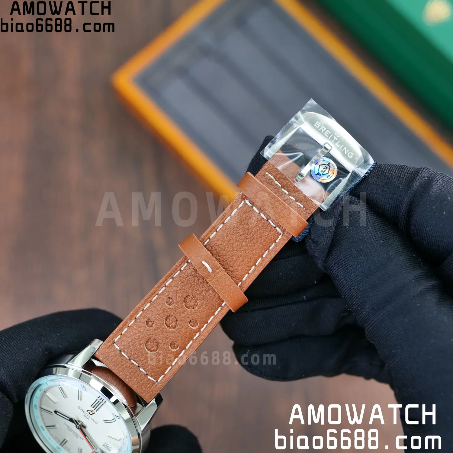 BREITLING Top Time B31 BLF 1:1 Best Edition White Dial Orange Hand on Brown Leather Strap 86 e6f8d4b54aa0bf4 阿默表行AmoWatch