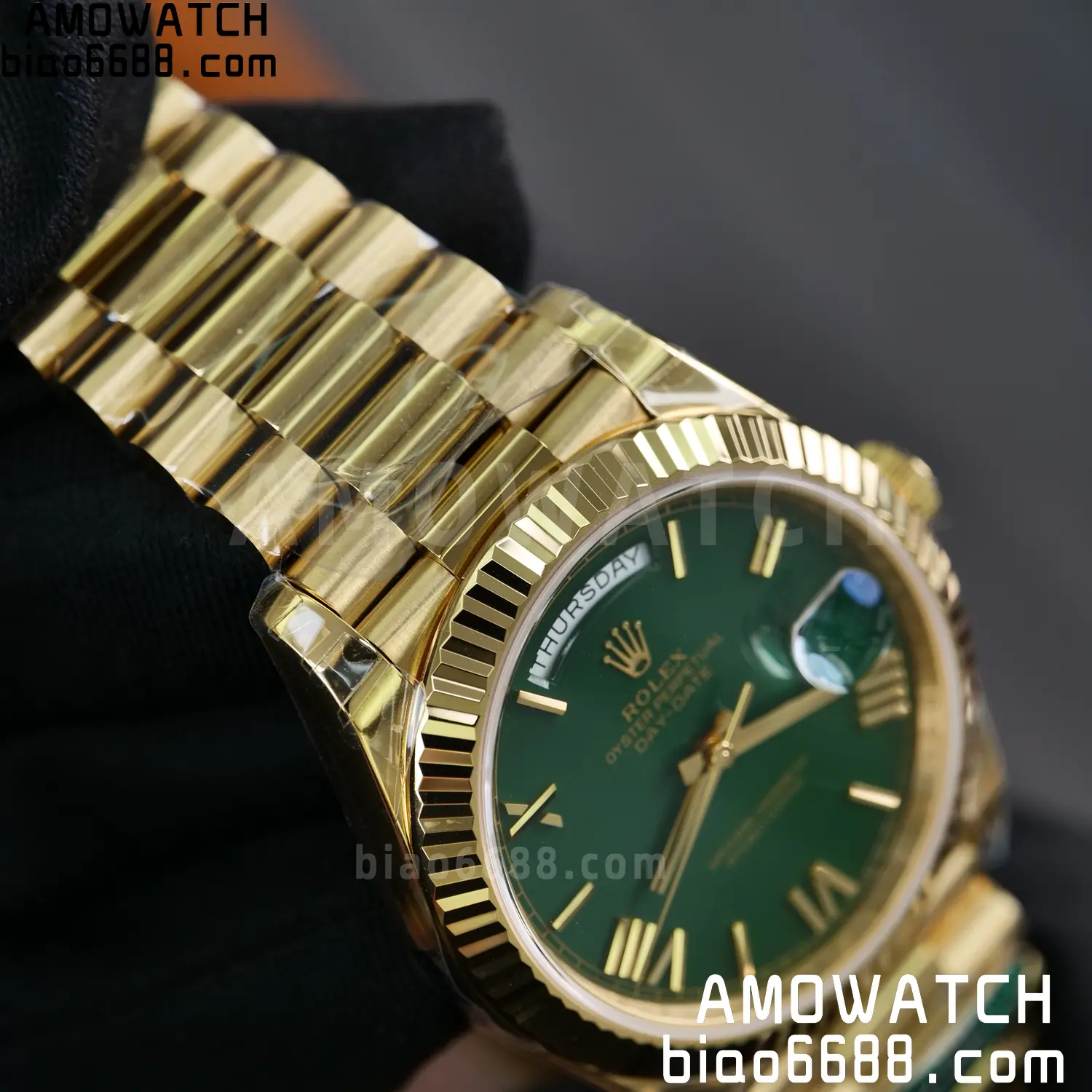 Rolex Day Date 40 YG 228238 RCF 1:1 Best Edition Green Dial on President Bracelet VR3255 (211g) 73 e8714afe8d7cfc8 AMO Watch