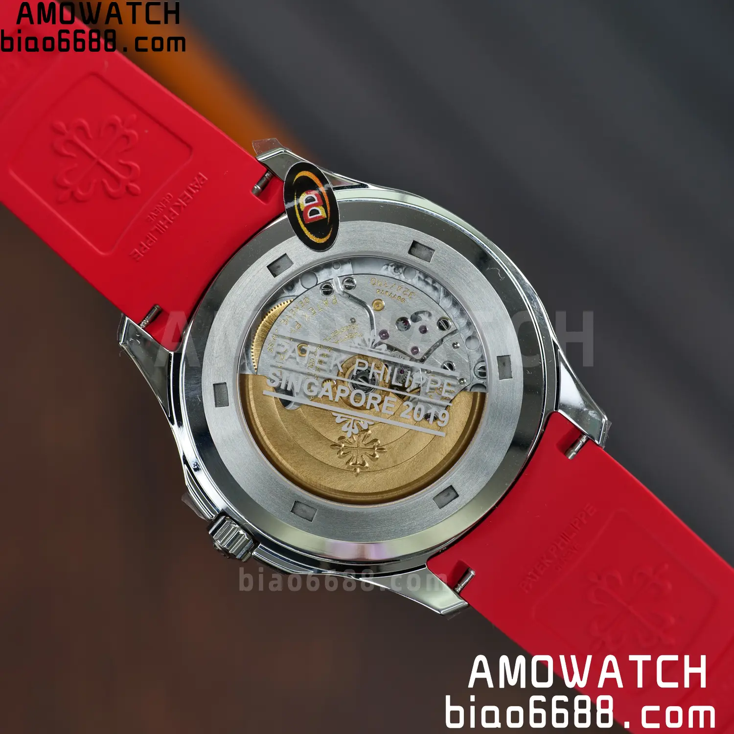 PP Aquanaut 5167 SS Singapore DDF 1:1 Best Edition Gray Dial on Red Rubber Strap DD324 V2 96 ea8824909cc4d44 AMO Watch