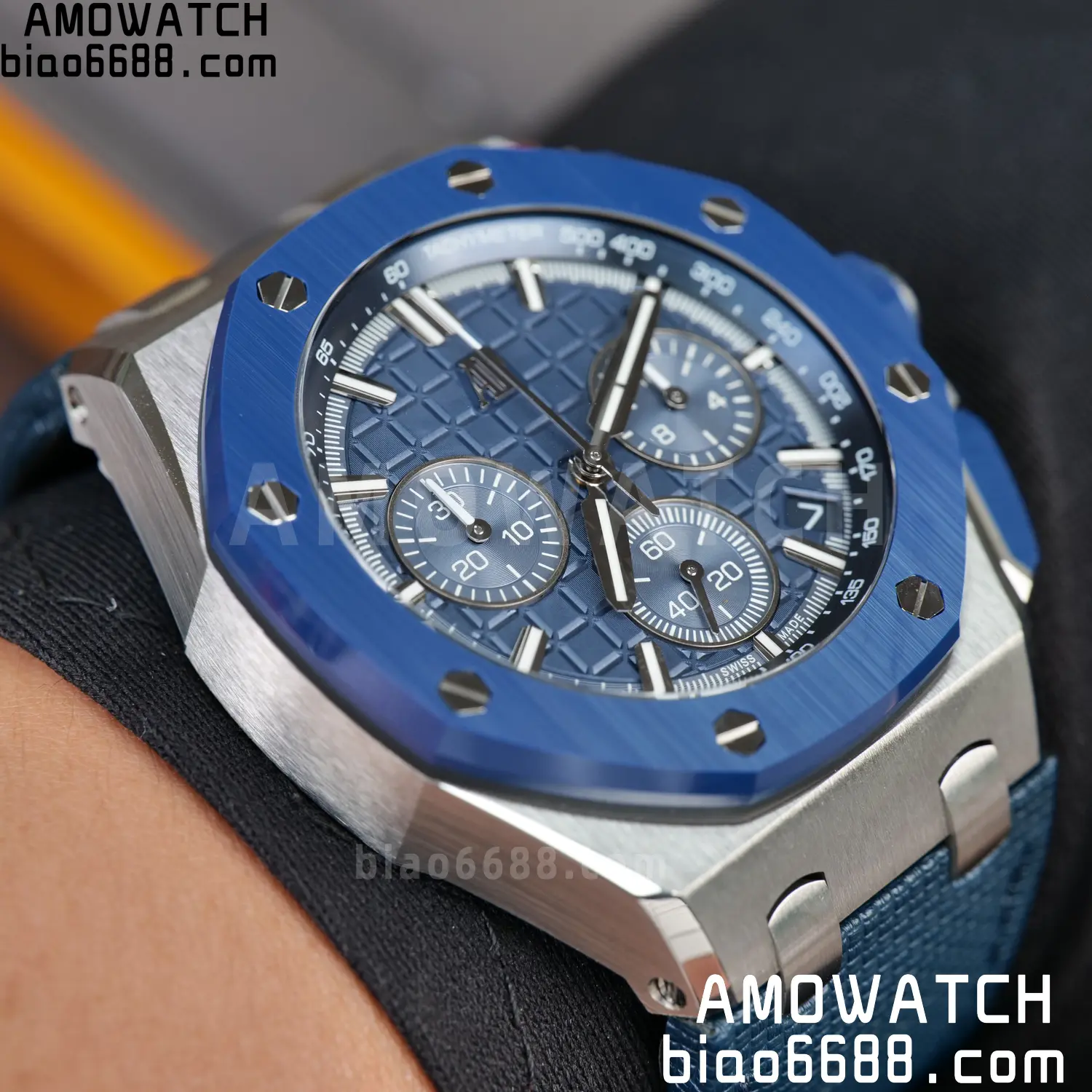 AP Royal Oak Offshore 43mm 26420 SS DDF 1:1 Best Edition Blue Dial on Blue Rubber Super Clone 4401 74 f4bce11f8498b73 AMO Watch