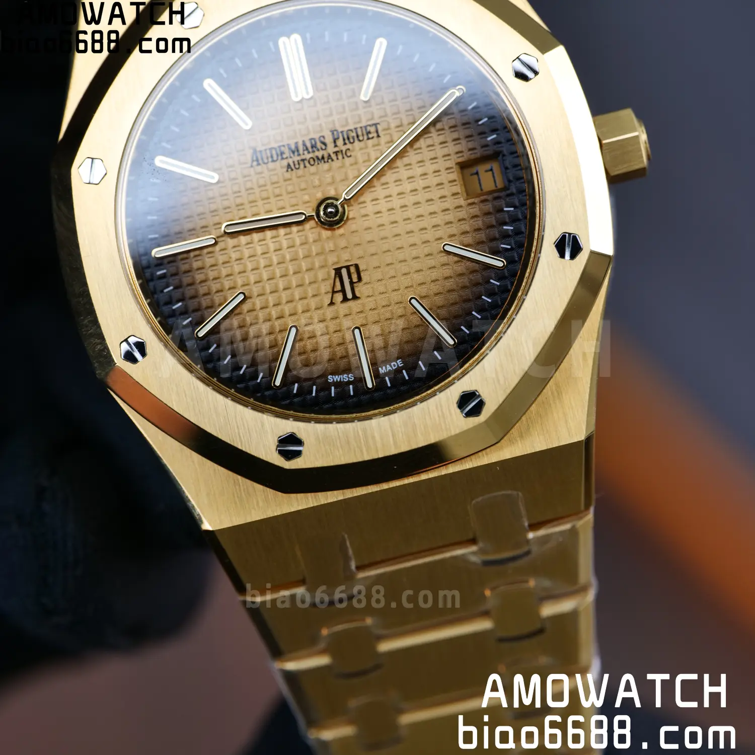 Royal Oak 39mm 16202 YG ZF 1:1 Best Edition YG Smoked Dial on YG Bracelet A7121 80 f52d94e91ec71c4 阿默表行AmoWatch