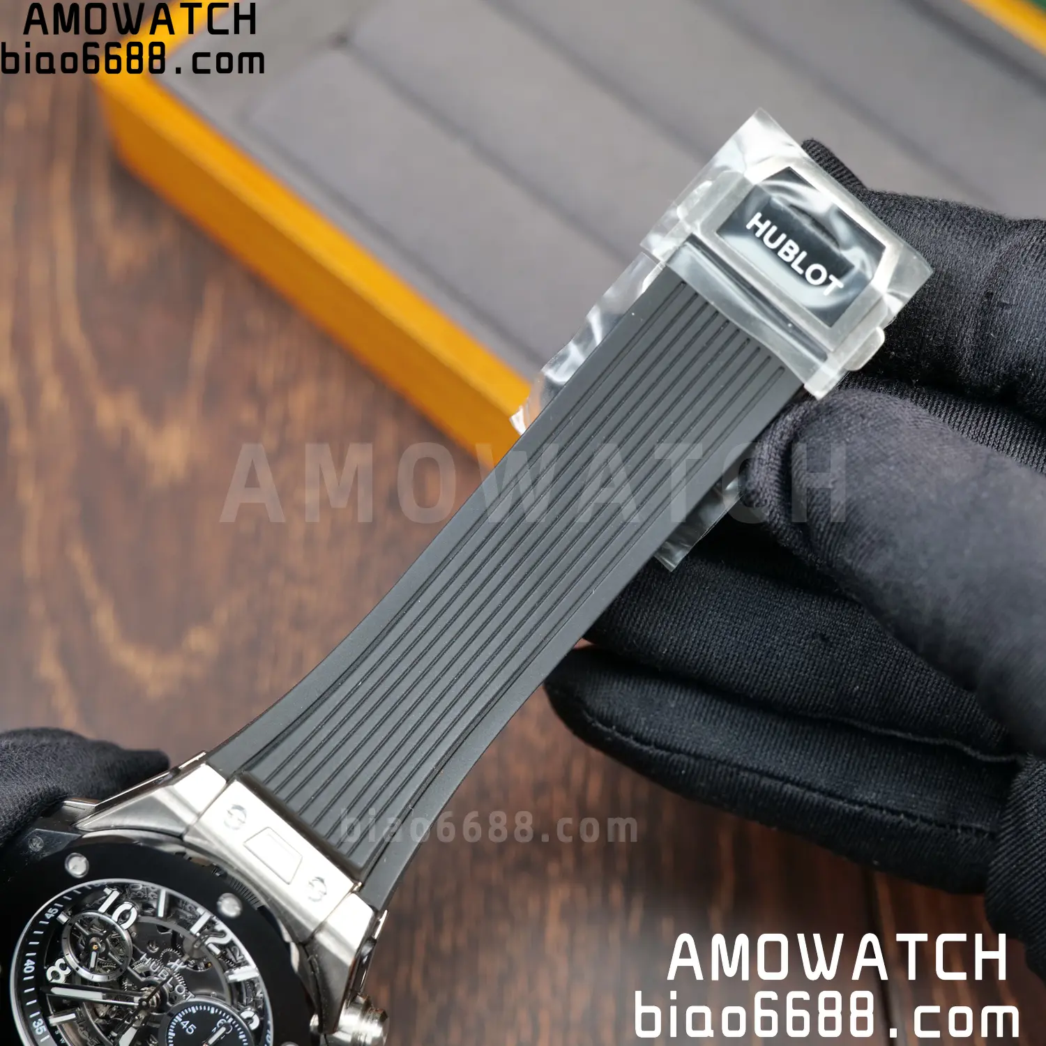 HUBLOT Big Bang Unico 42mm SS BBF 1:1 Best Edition Skeleton Dial on Black Rubber Strap A1280 V2 75 f54f557f2a3f935 AMO Watch