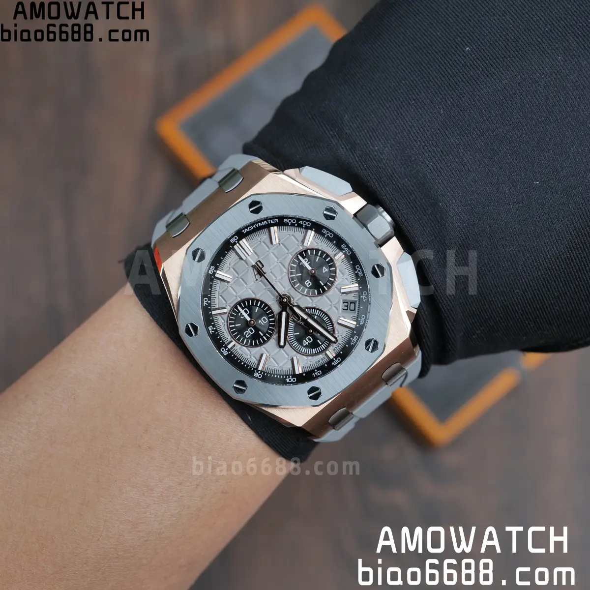 AP Royal Oak Offshore 43mm 26420OI RG DDF 1:1 Best Edition Gray Dial on Gray Rubber Super Clone 4401 (Weighted) 123 f683e958b8641ed AMO Watch