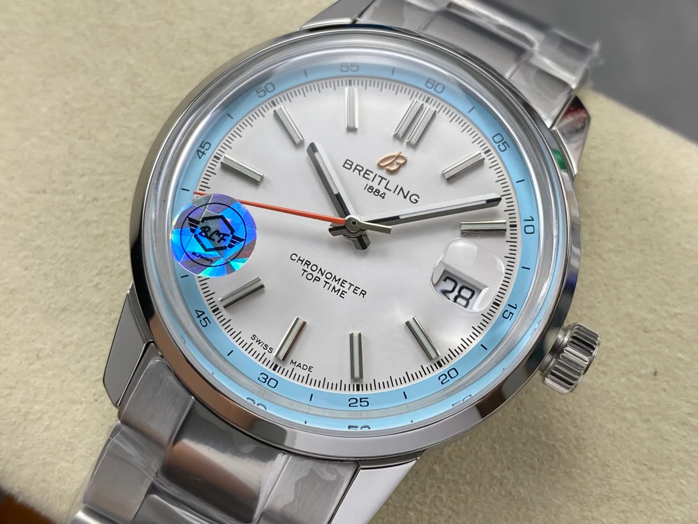 Breitling Top Time B31 BLF 1:1 Best Edition White Dial on SS Bracelet AB31 31 f6b44d0885abff1 阿默表行AmoWatch