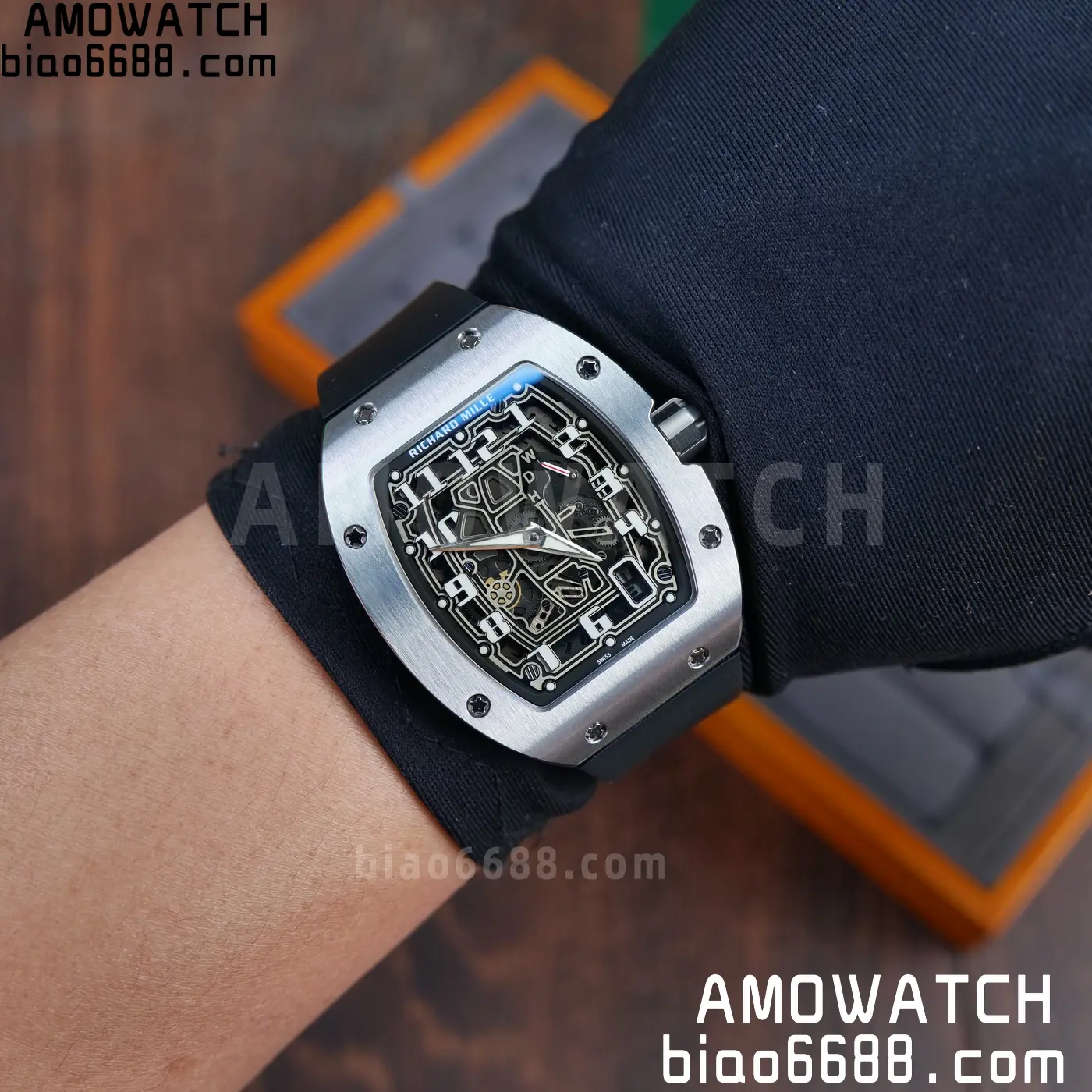 RICHARD MILLE RM67-01 AVF Best Edition Skeleton Dial on Black Rubber Strap CRMA6 117 f7ea6701940b46d 阿默表行AmoWatch