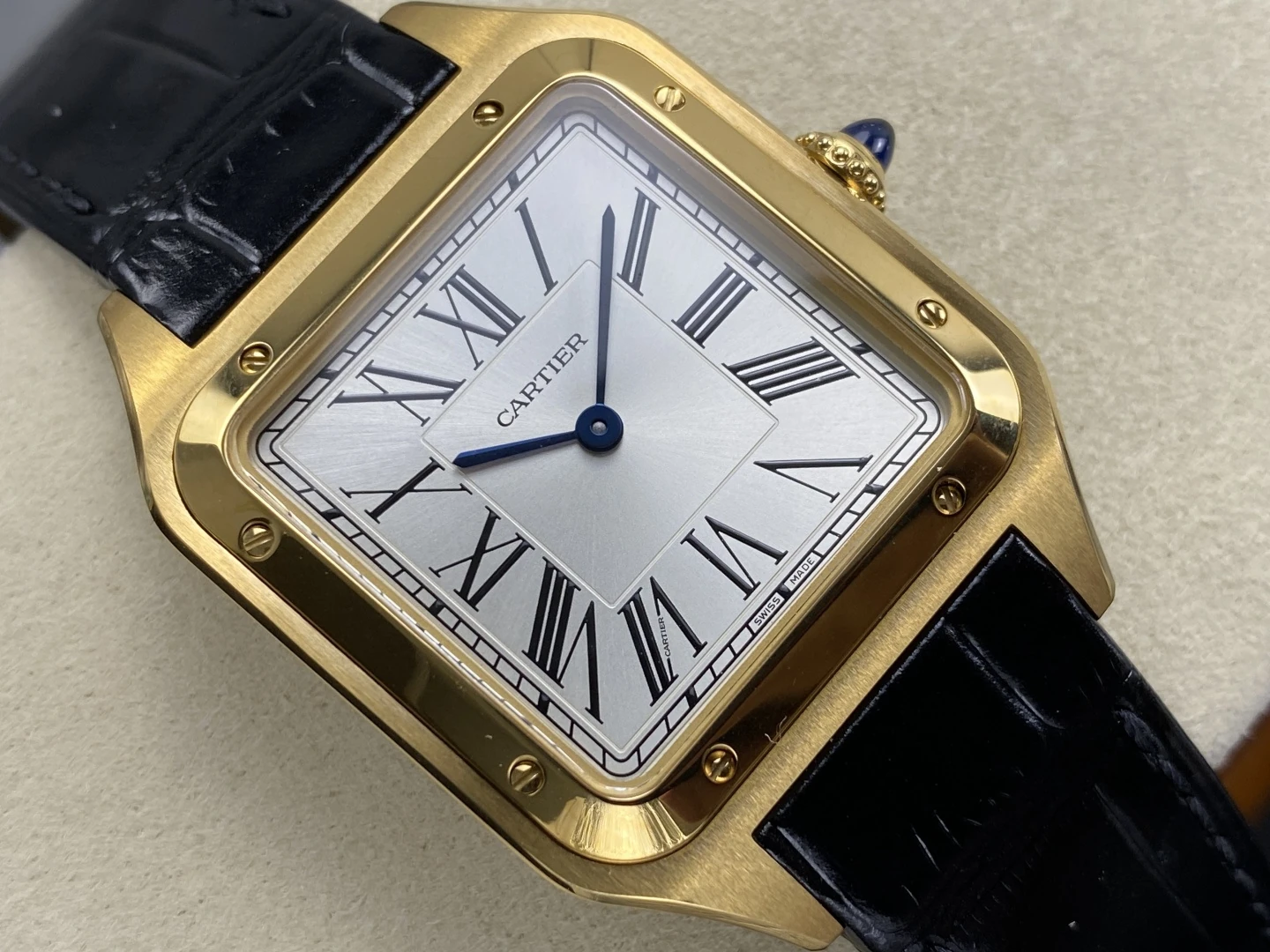 Cartier Santos Dumont YG Large F1 Factory 1:1 Best Edition white Dial Quartz 32 fb7ac260228b5fc 阿默表行AmoWatch