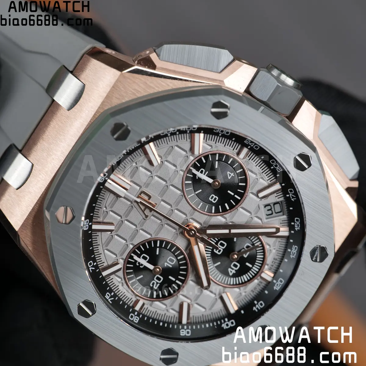 AP Royal Oak Offshore 43mm 26420OI RG DDF 1:1 Best Edition Gray Dial on Gray Rubber Super Clone 4401 (Weighted) 106 fb7dc6f01532a75 AMO Watch