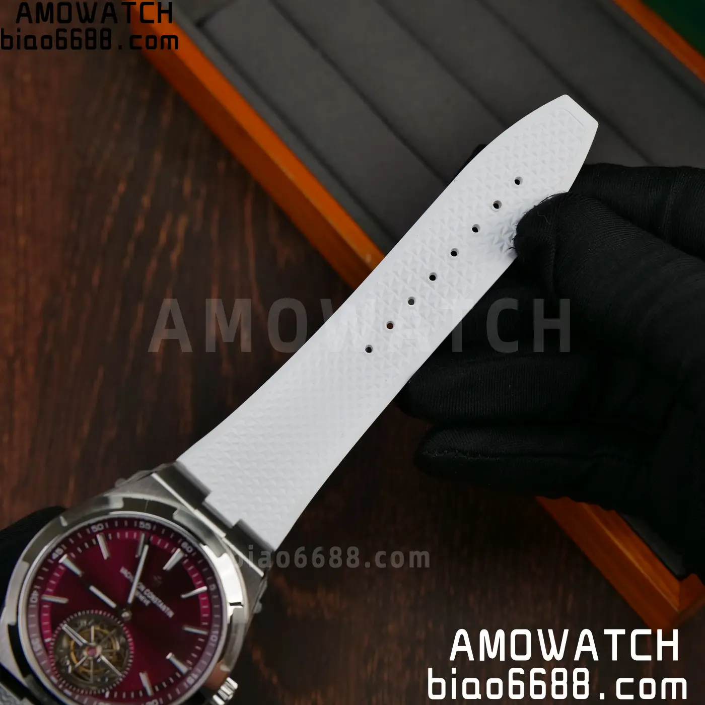 VC Overseas 42.5mm 6000V BBS Factory Best Edition White Dial Red Rubber Strap Tourbillon 57 009f06b70d555ab AMO Watch