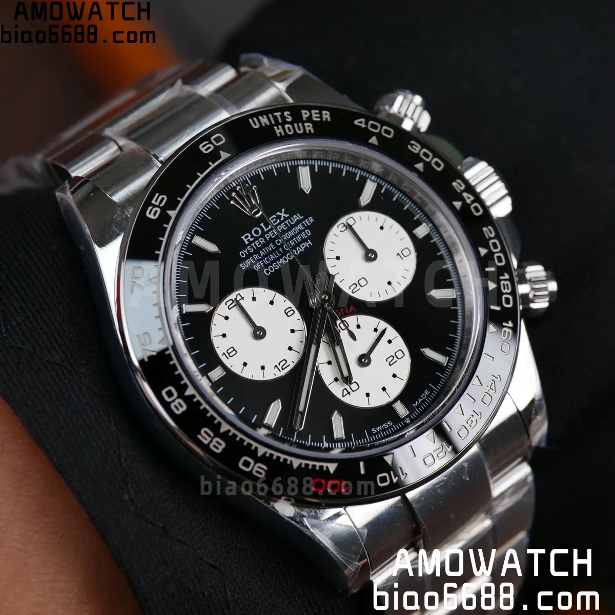 Custom Made Rolex Daytona 126529LN Le Mans QF 18K white gold plated Free Spring V13 100 051041b220f96f4 AMO Watch