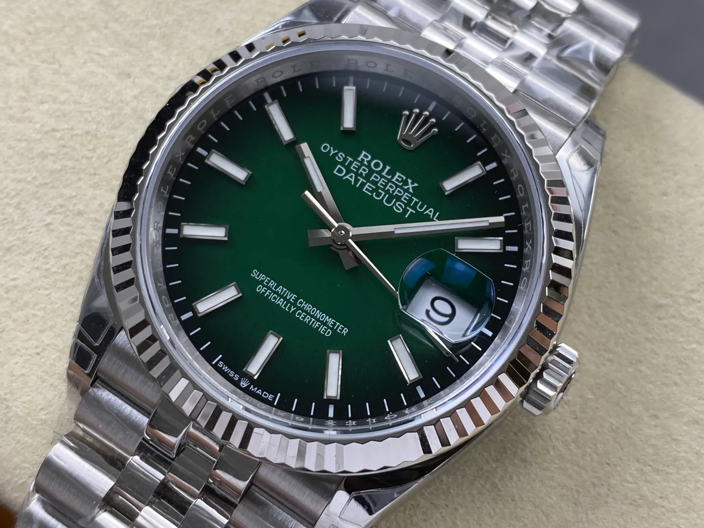 Rolex DateJust 36 SS 126234 VSF 1:1 Best Edition 904L Steel Gradient Green Dial on Jubilee Bracelet VS3235 V2 121g 24 055b3770a8cafd6 阿默表行AmoWatch