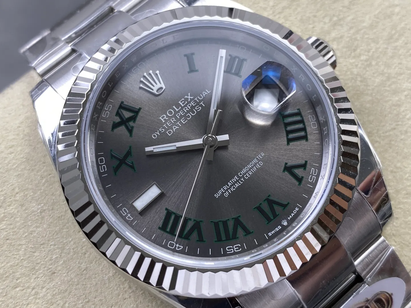 Rolex DateJust 41 126334 WKD 1:1 Best Edition Gray Roman Dial on Oyster Bracelet JH3235 (Free Sprung) 32 07bb6862e680d5a AMO Watch