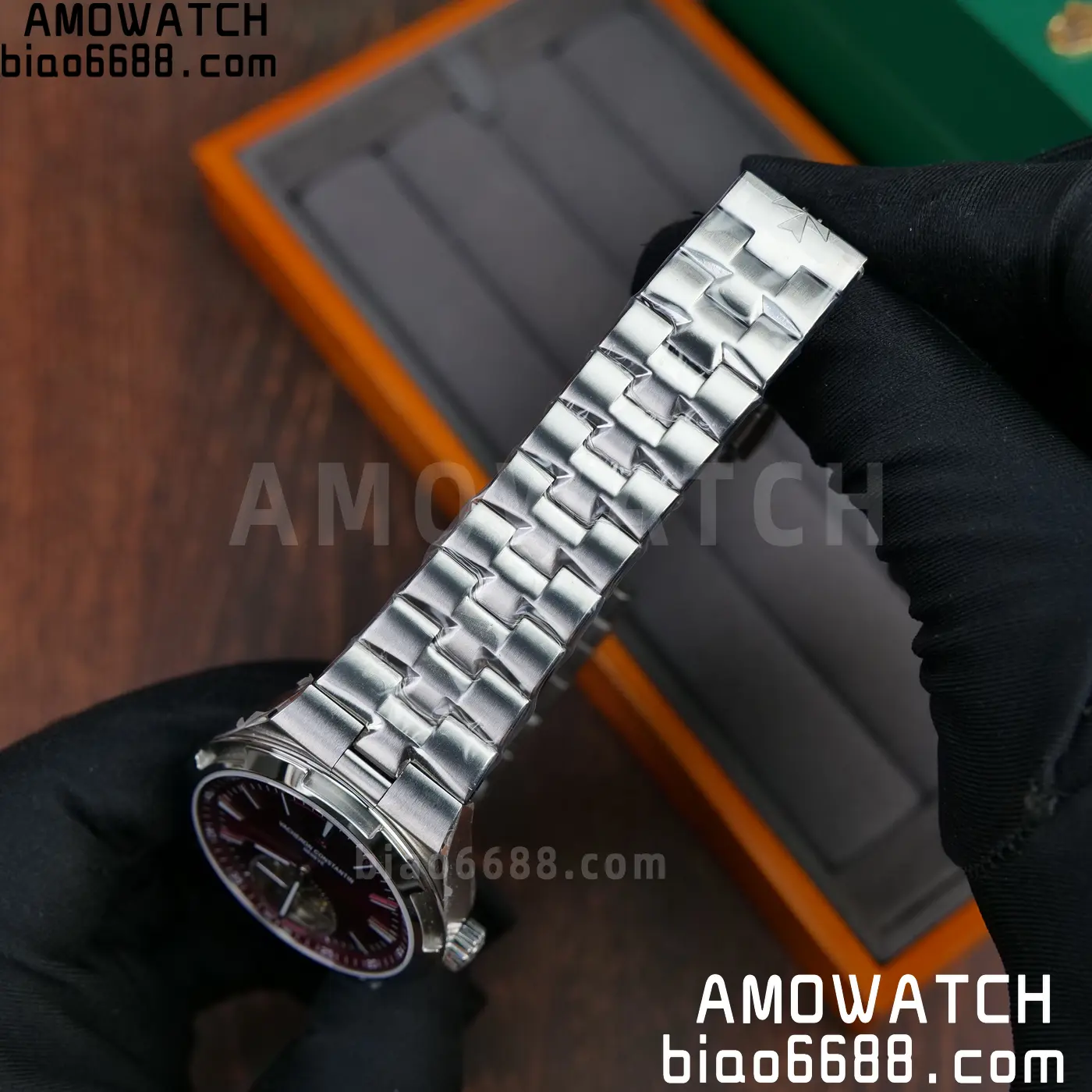 VC Overseas 42.5mm 6000V BBS Factory Best Edition Red Dial SS Bracelet Tourbillon 67 08e55da29acb34b AMO Watch