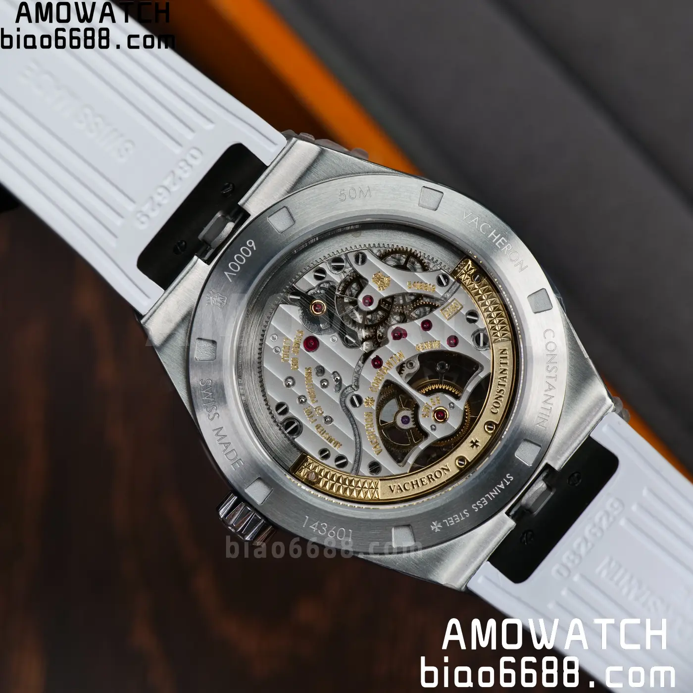 VC Overseas 42.5mm 6000V BBS Factory Best Edition White Dial Red Rubber Strap Tourbillon 73 0be61f2541a38ef AMO Watch