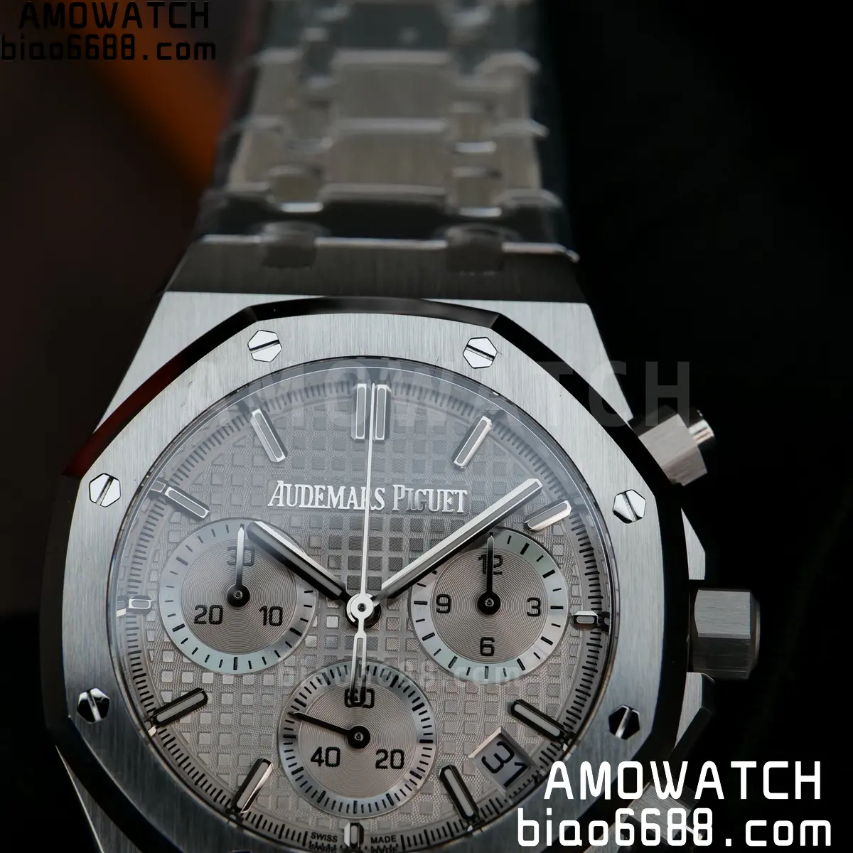 AP Royal Oak Chrono 26240 SS ZF 1:1 Best Edition White Dial on SS Bracelet SA4401 Super Clone V2 (Free Sprung) 98 0c739979e3b146b 阿默表行AmoWatch