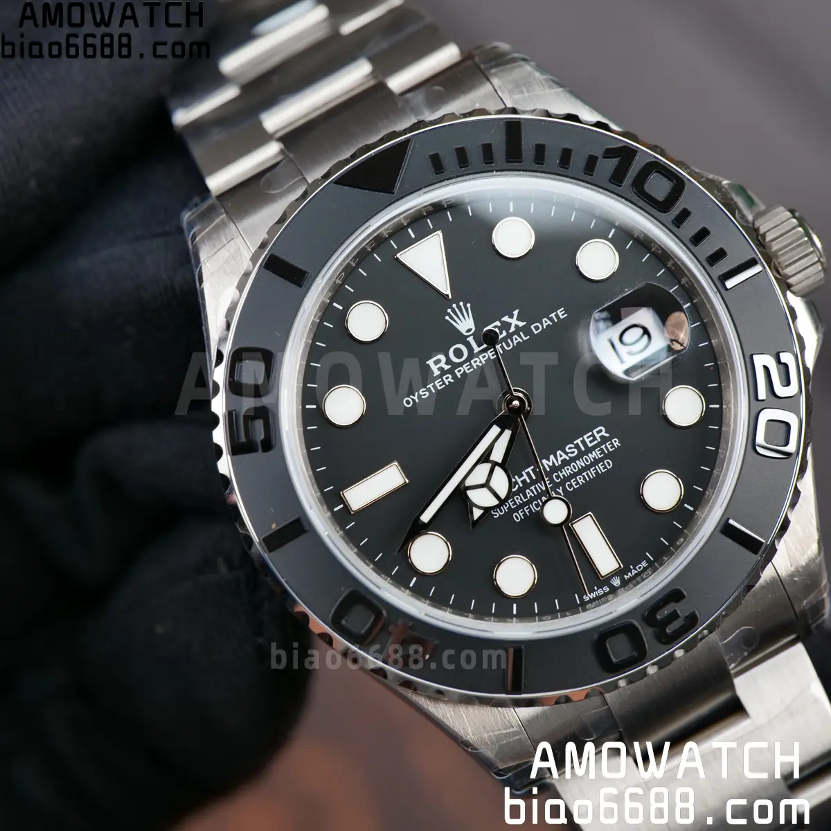 Rolex Yacht-Master 226627 Titanium VSF 1:1 Best Edition Black Dial on Titanium Bracelet VS3235v2 98 0de9b221c105227 阿默表行AmoWatch