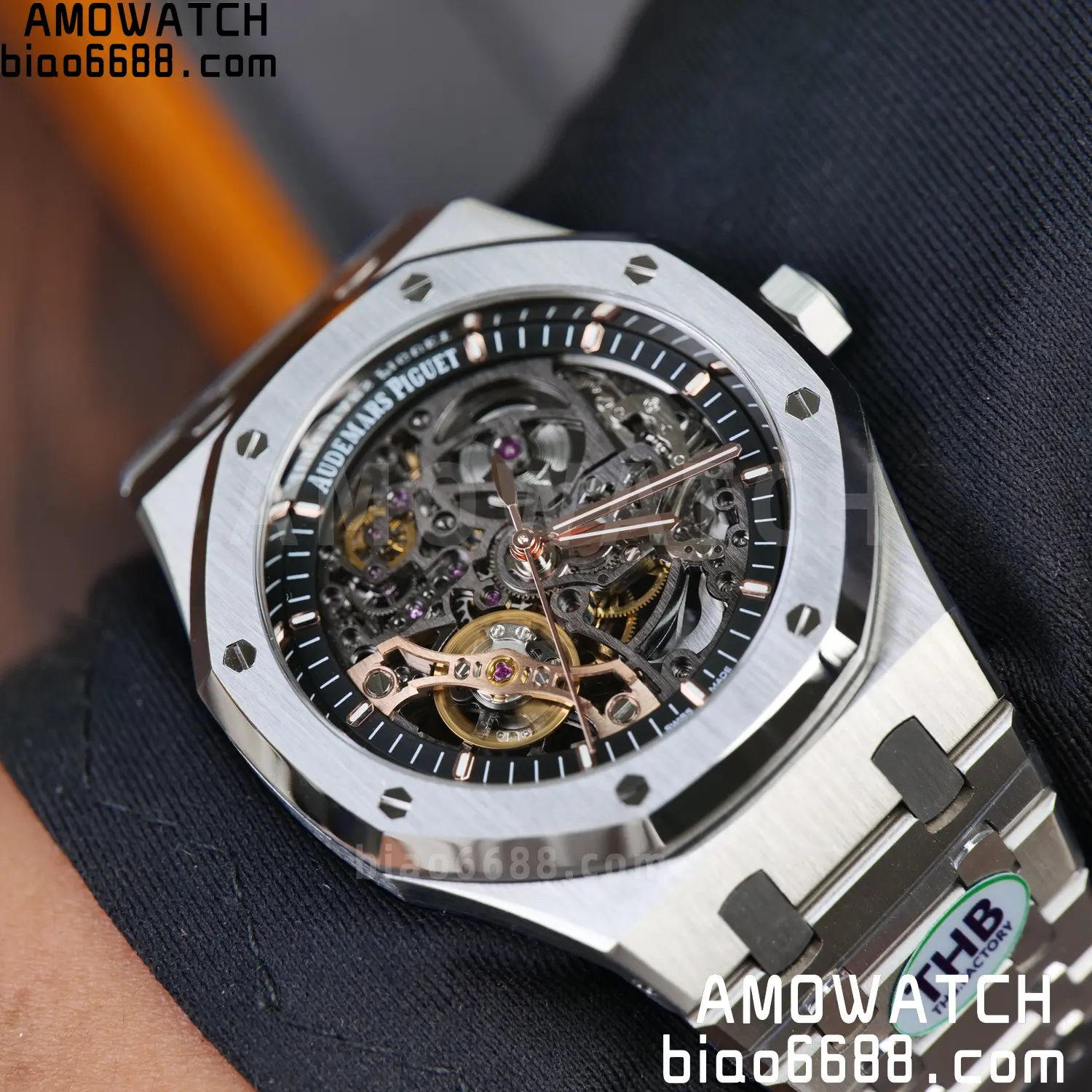 Royal Oak 41mm Openworked 15407 SS THB 1:1 Best Edition on SS Bracelet SA3132 V4 (Free Sprung) 100 1084531ab4c5751 AMO Watch