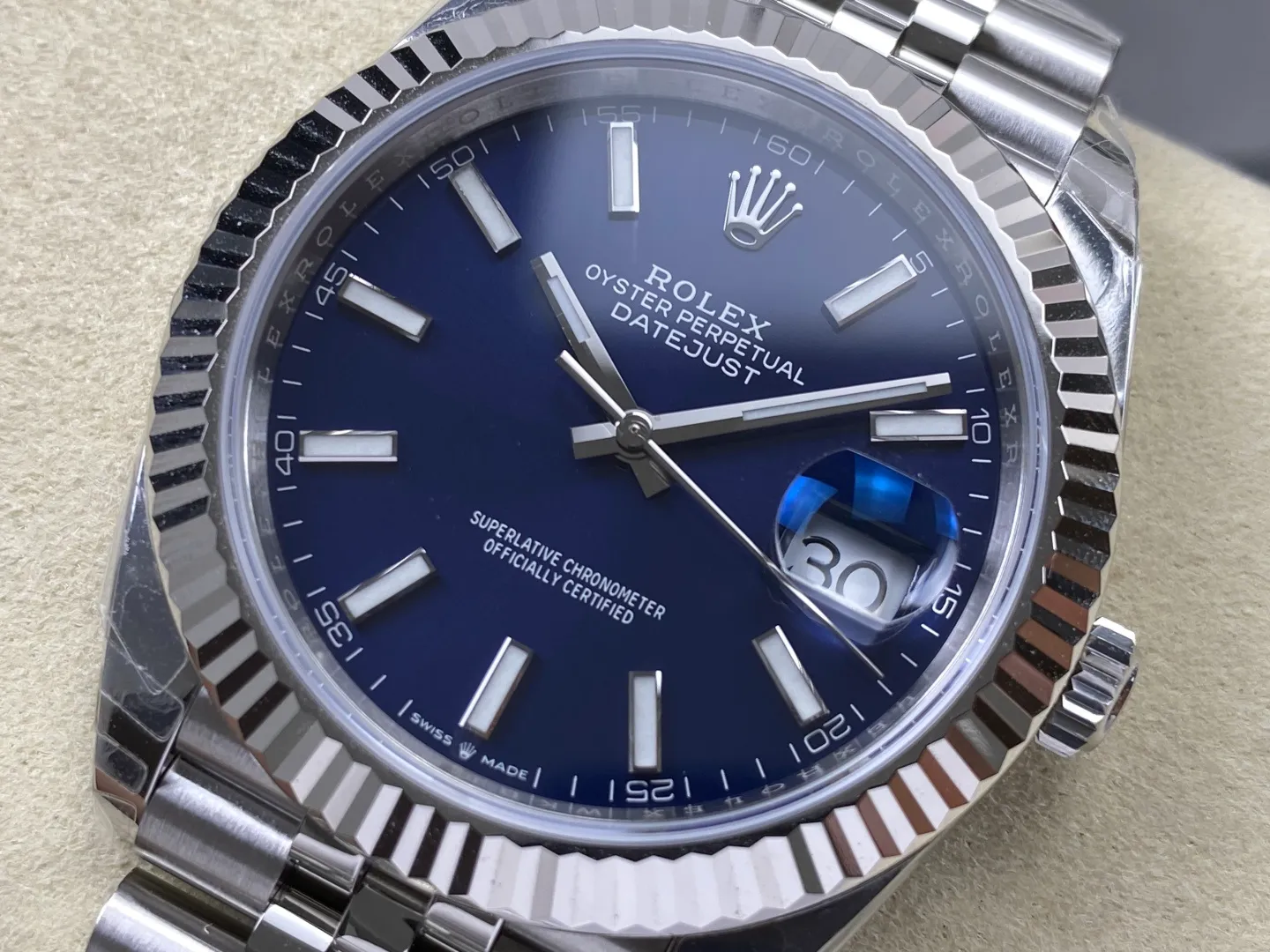 Rolex DateJust 41 126334 WKD 1:1 Best Edition Blue Dial on Jubilee Bracelet JH3235 (Free Sprung) 26 110482a5ec5ba75 AMO Watch