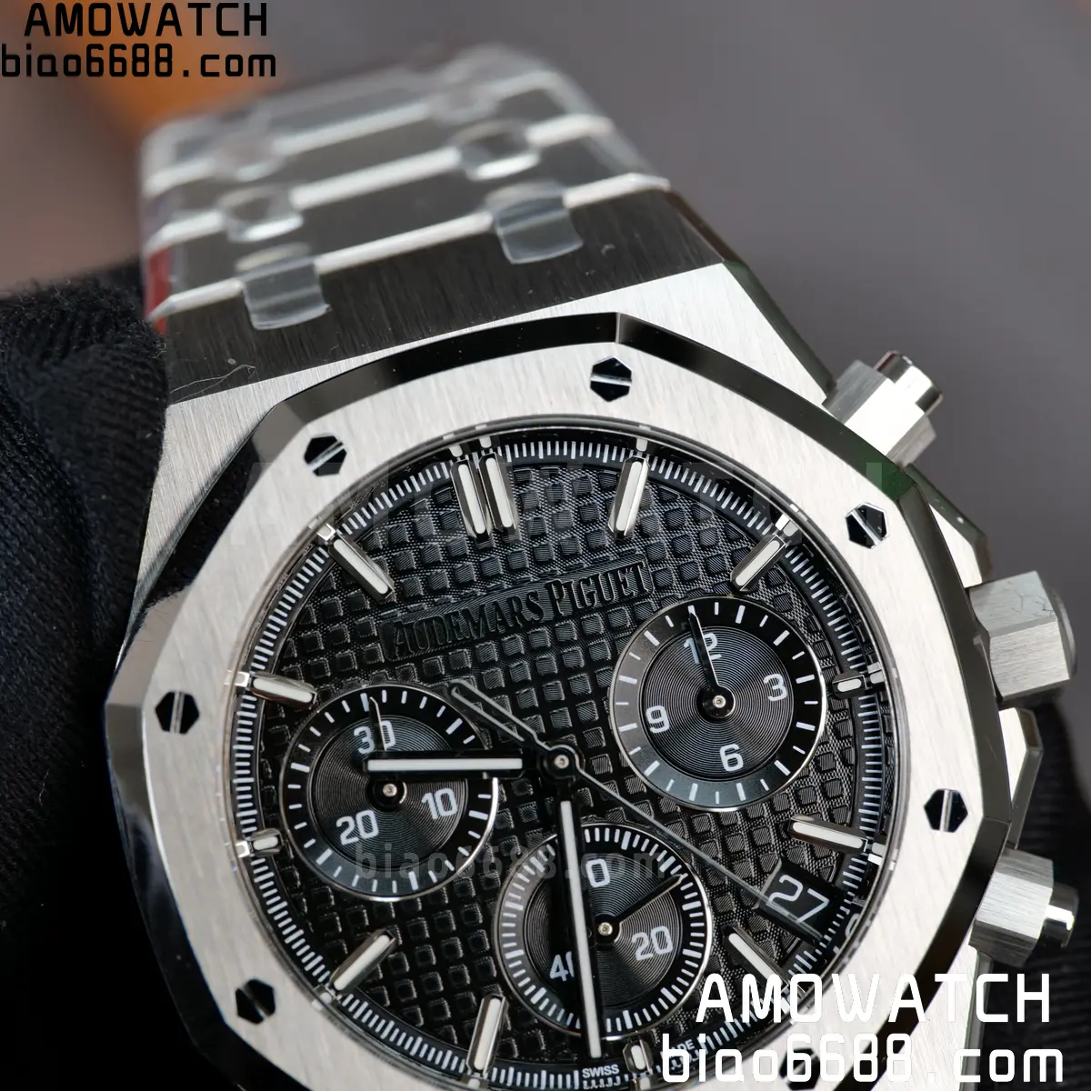 AP Royal Oak Chrono 26240 SS ZF 1:1 Best Edition Black Dial on SS Bracelet SA4401 Super Clone V2 (Free Sprung) 87 121a88fc4b38a3c 阿默表行AmoWatch