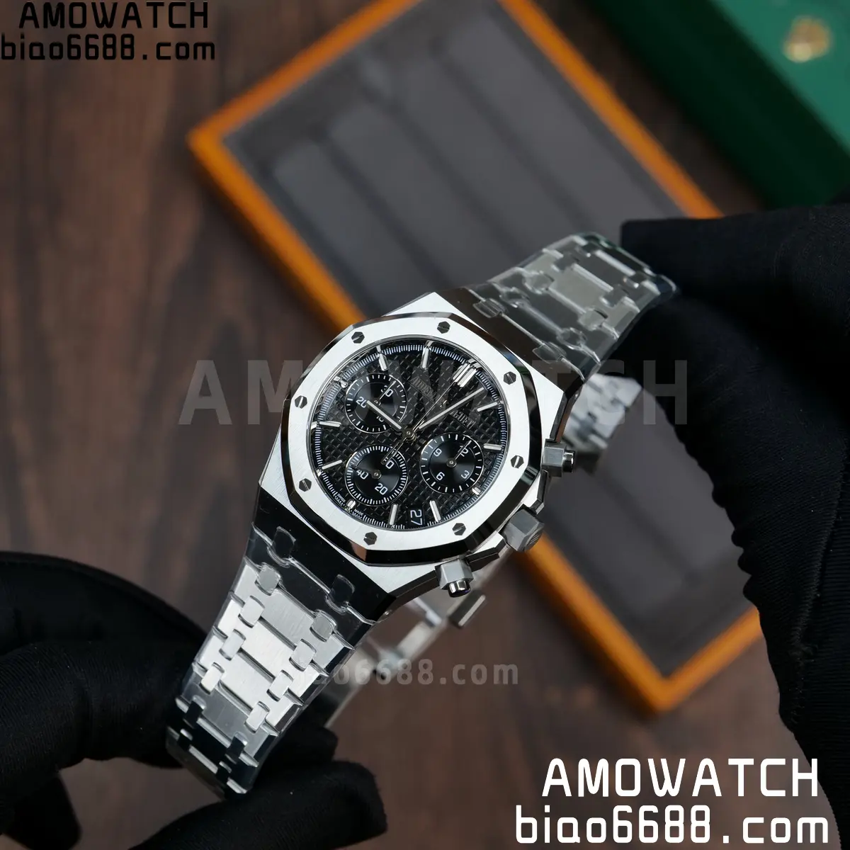 AP Royal Oak Chrono 26240 SS ZF 1:1 Best Edition Black Dial on SS Bracelet SA4401 Super Clone V2 (Free Sprung) 73 18f4aabbe65973c 阿默表行AmoWatch