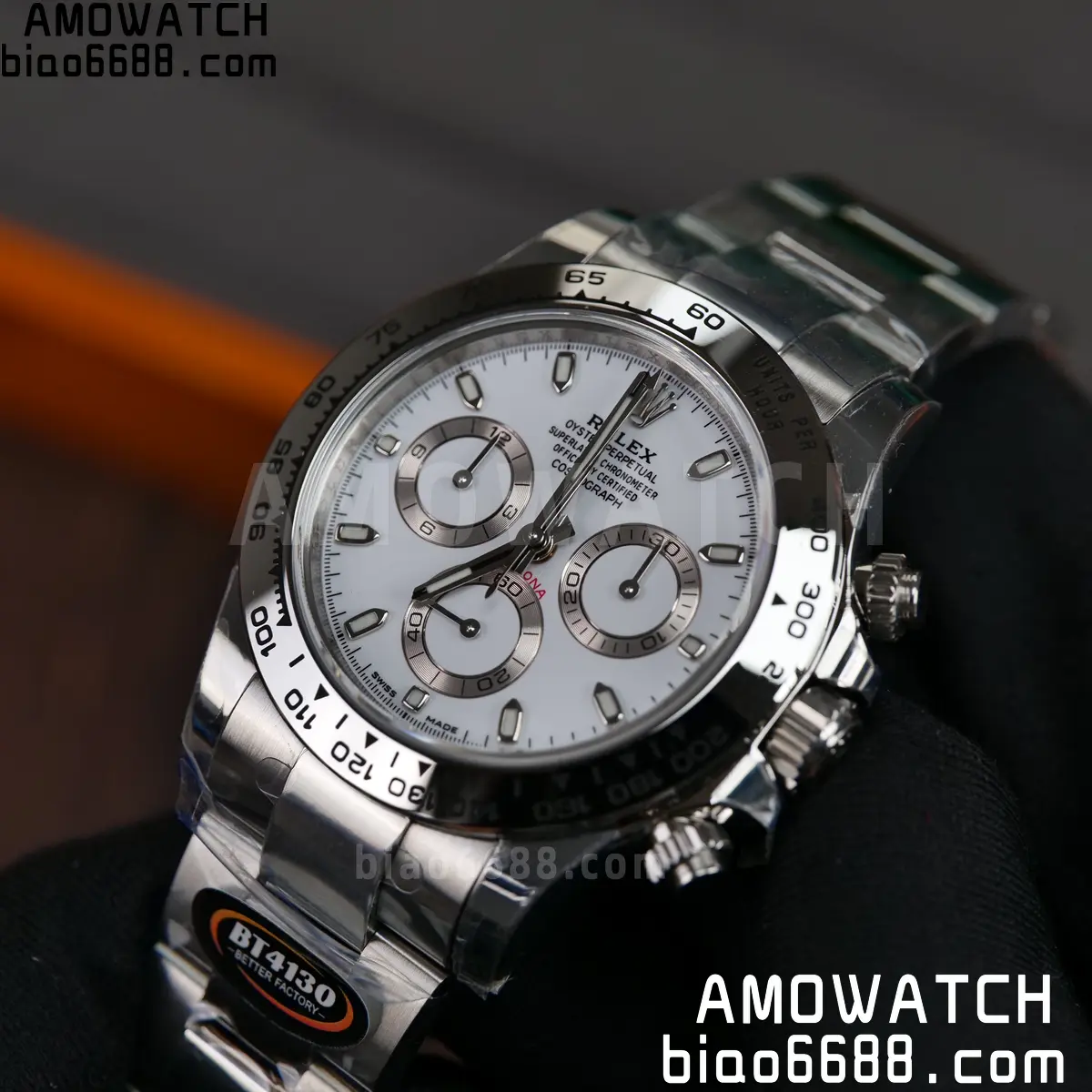 Rolex Daytona 116520 BTF 1:1 Best Edition 904L Steel White Dial on SS Bracelet DD4130 69 1b553423e35b0dc AMO Watch