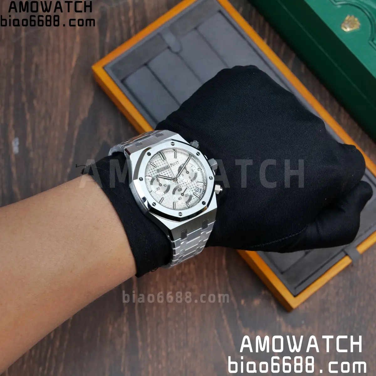 AP Royal Oak Chrono 26240 SS ZF 1:1 Best Edition White Dial on SS Bracelet SA4401 Super Clone V2 (Free Sprung) 114 1b82bd2ae371df0 阿默表行AmoWatch