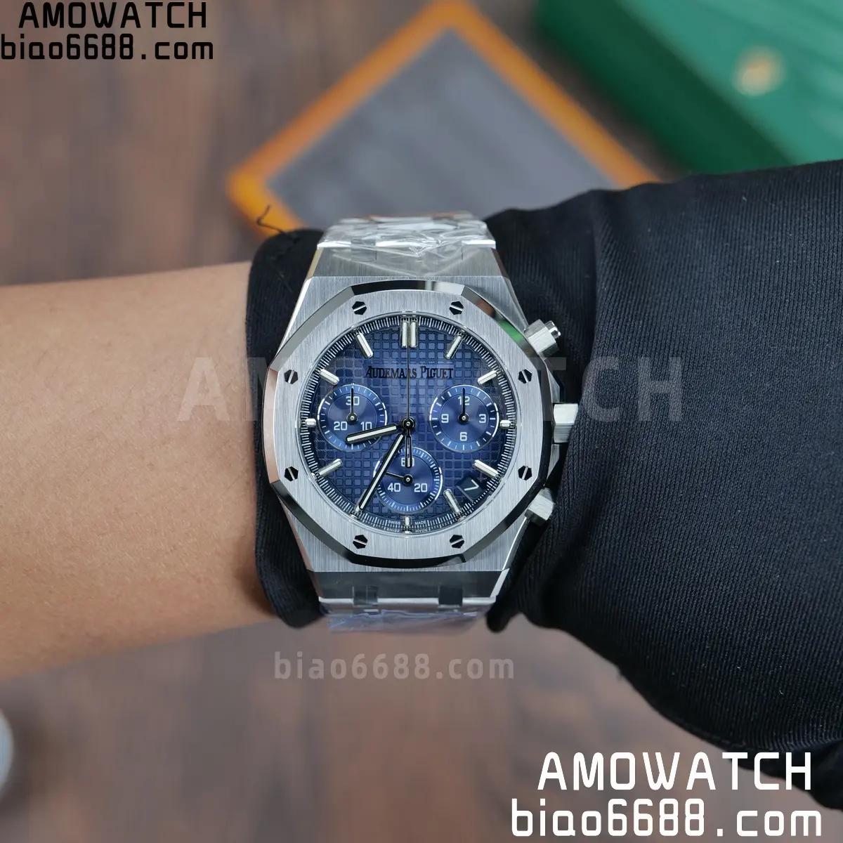 AP Royal Oak Chrono 26240 DDF 1:1 Best Edition Blue Dial on Bracelet DD4401 Super Clone Weight (SW Dial) 118 1d568c917159115 阿默表行AmoWatch
