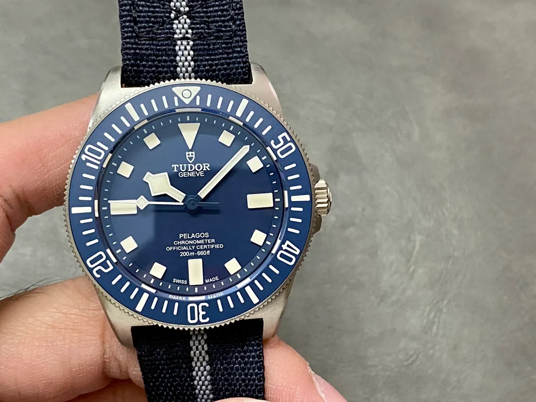 Tudor Pelagos FXD 25707B M+F 1:1 Best Edition Blue Dial on Blue Nylon Strap 8N24 18 1f2967f3614440f AMO Watch