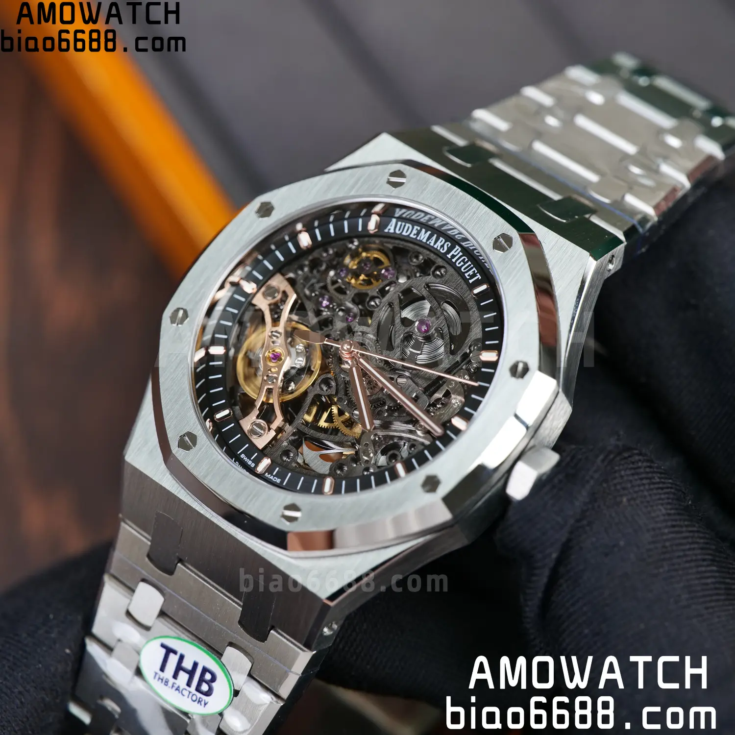 Royal Oak 41mm Openworked 15407 SS THB 1:1 Best Edition on SS Bracelet SA3132 V4 (Free Sprung) 83 23ee4ec66f56325 AMO Watch